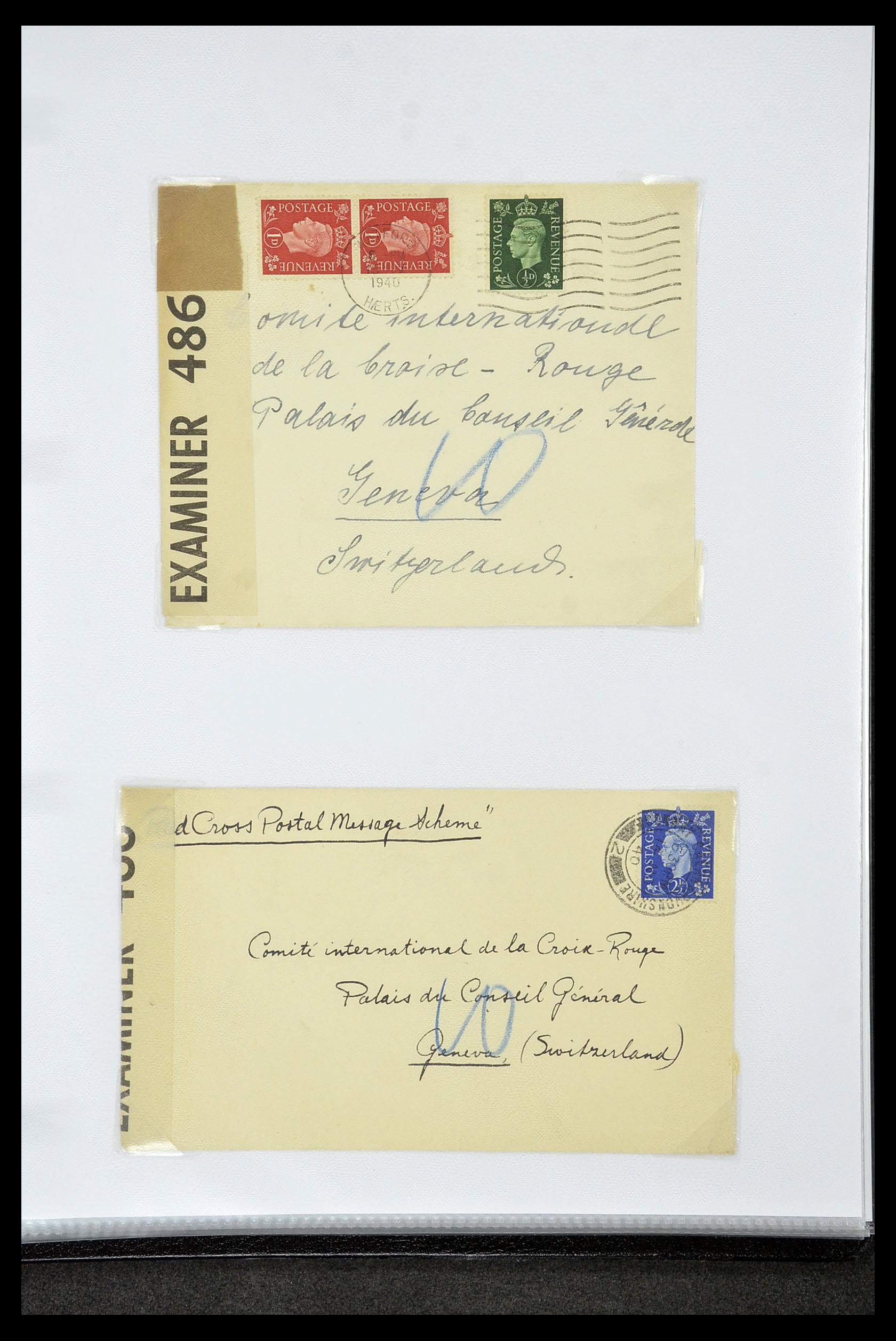 35060 0022 - Postzegelverzameling 35060 Engeland en kolonien 1840-1970.