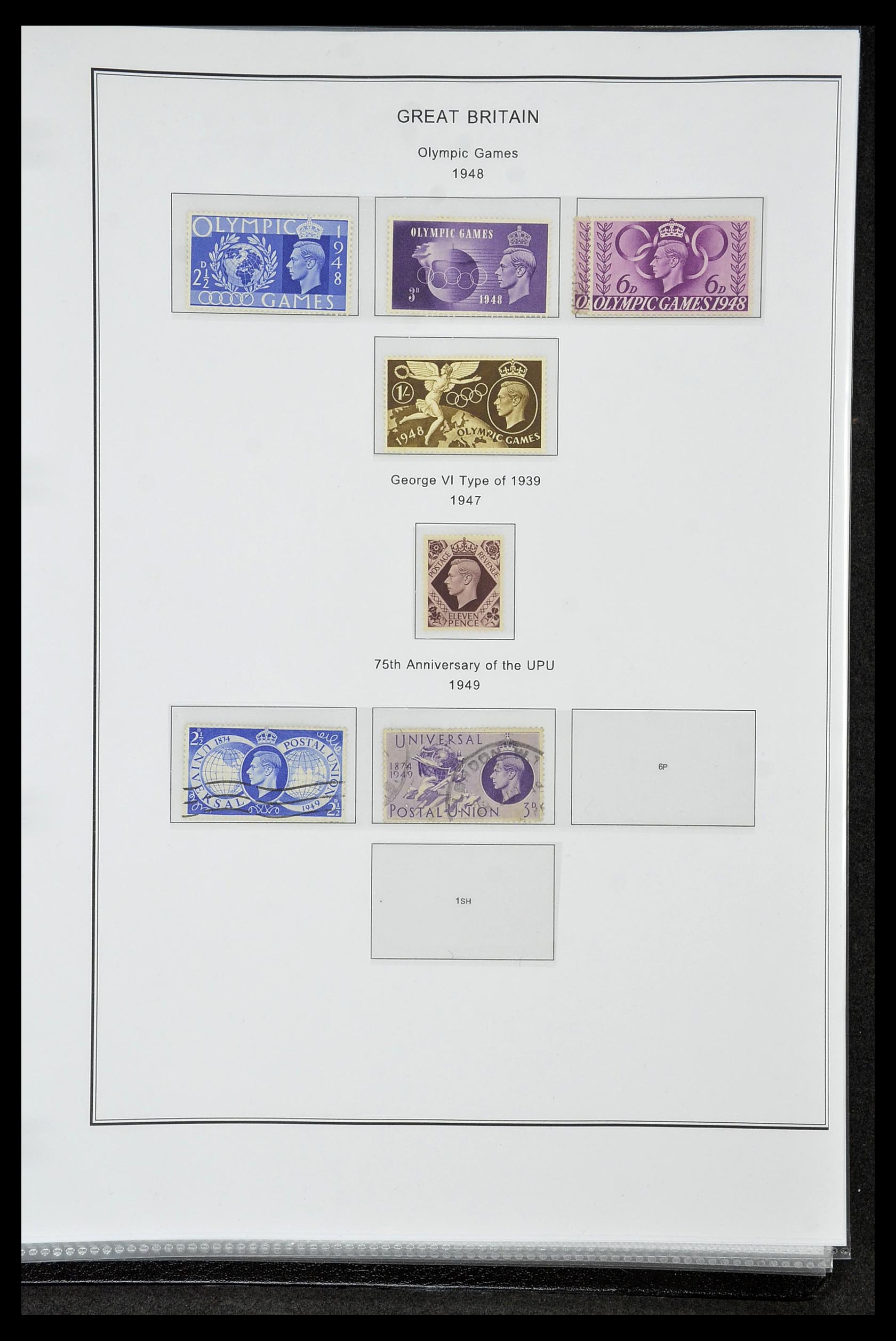 35060 0025 - Postzegelverzameling 35060 Engeland en kolonien 1840-1970.