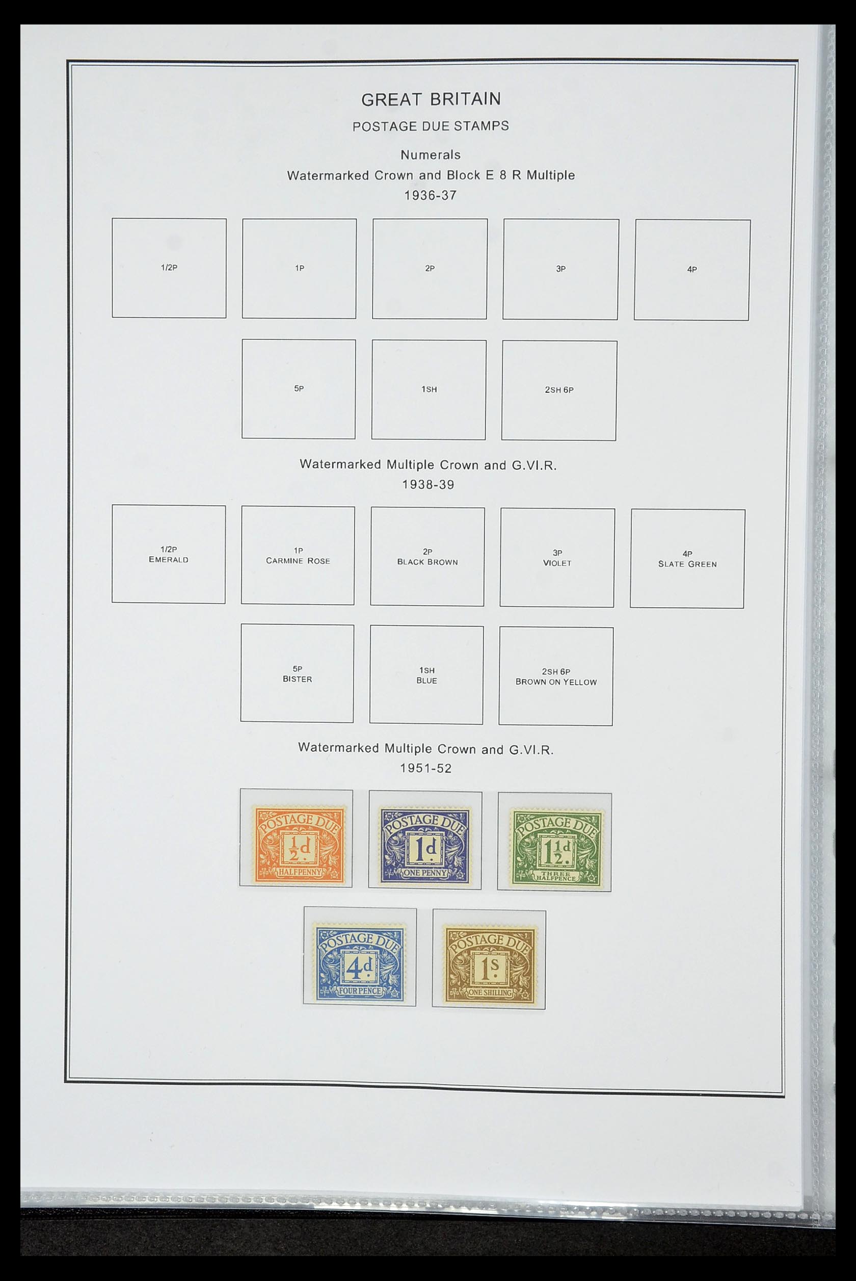 35060 0027 - Postzegelverzameling 35060 Engeland en kolonien 1840-1970.