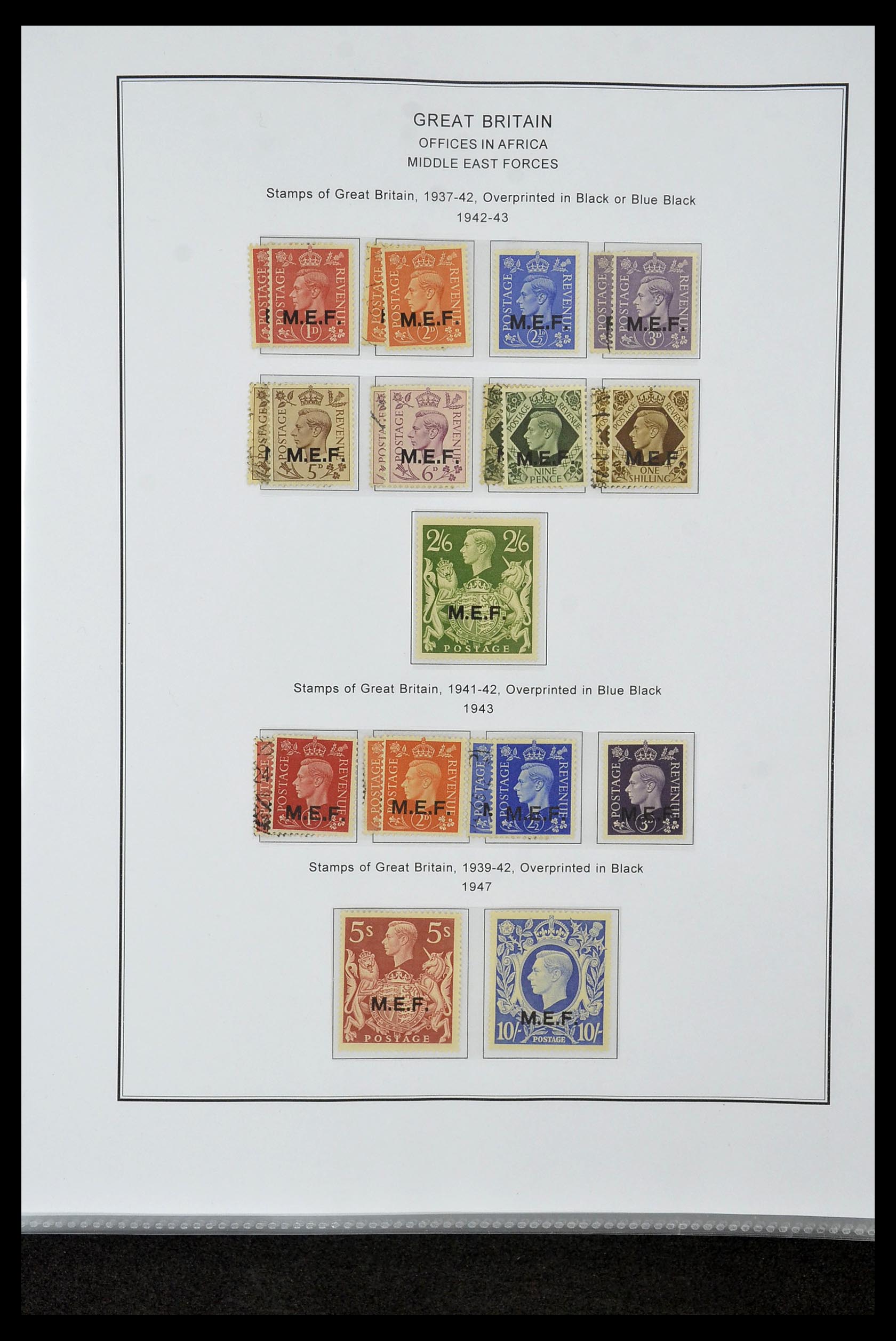 35060 0032 - Postzegelverzameling 35060 Engeland en kolonien 1840-1970.