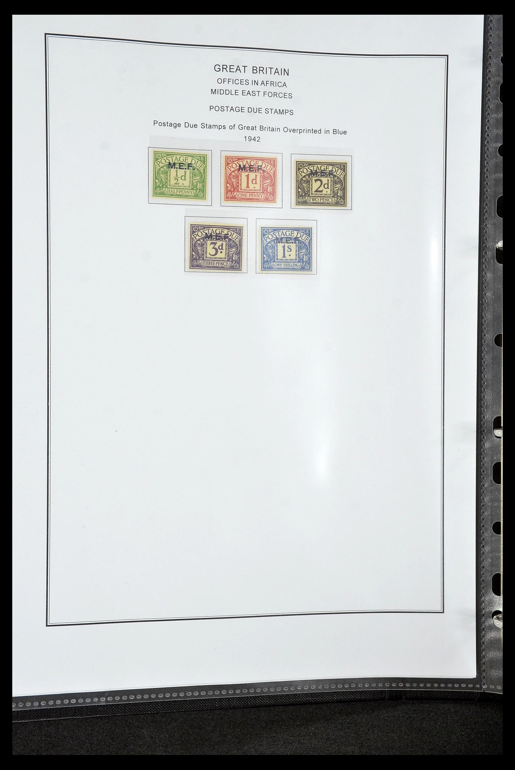 35060 0033 - Postzegelverzameling 35060 Engeland en kolonien 1840-1970.