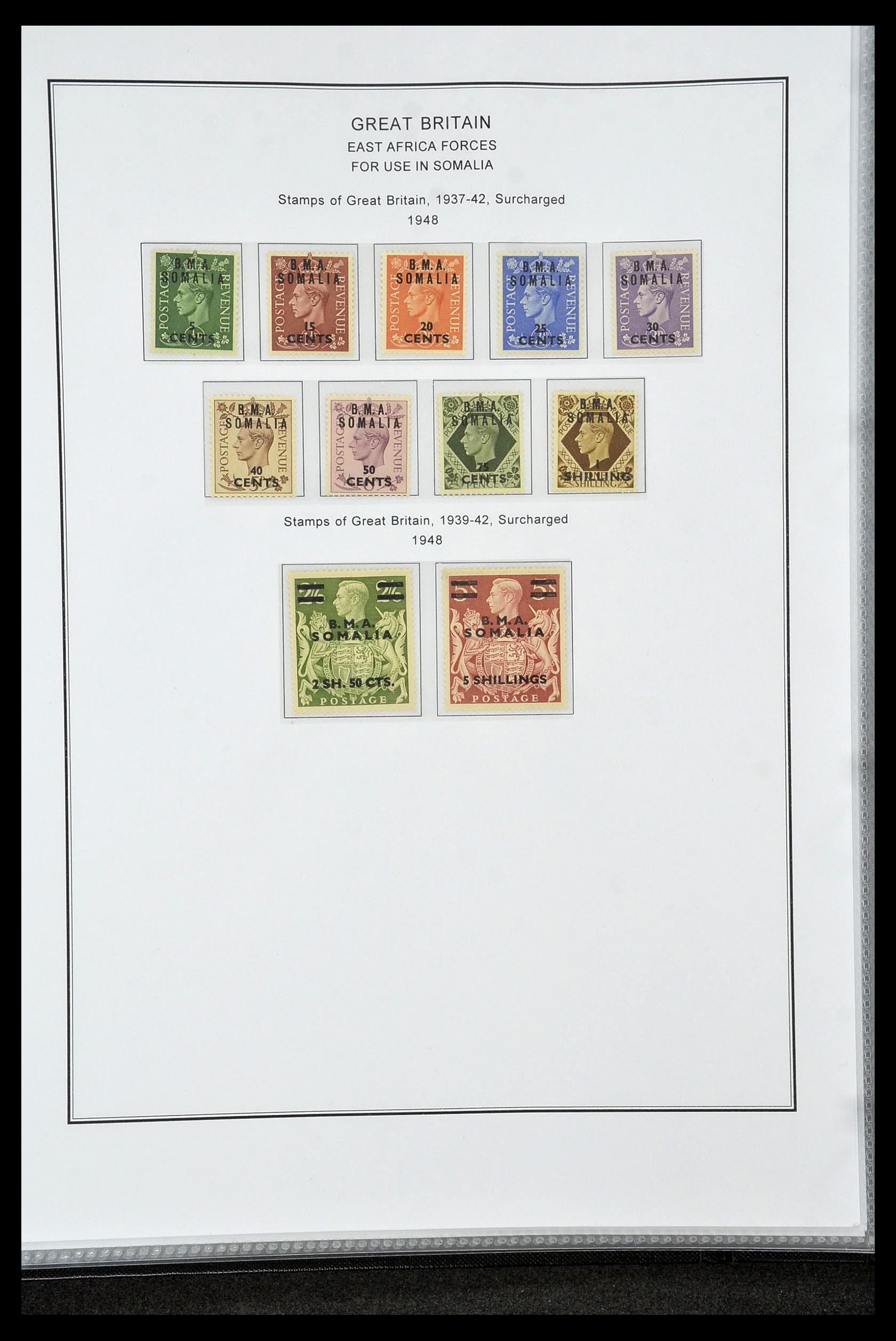 35060 0038 - Postzegelverzameling 35060 Engeland en kolonien 1840-1970.