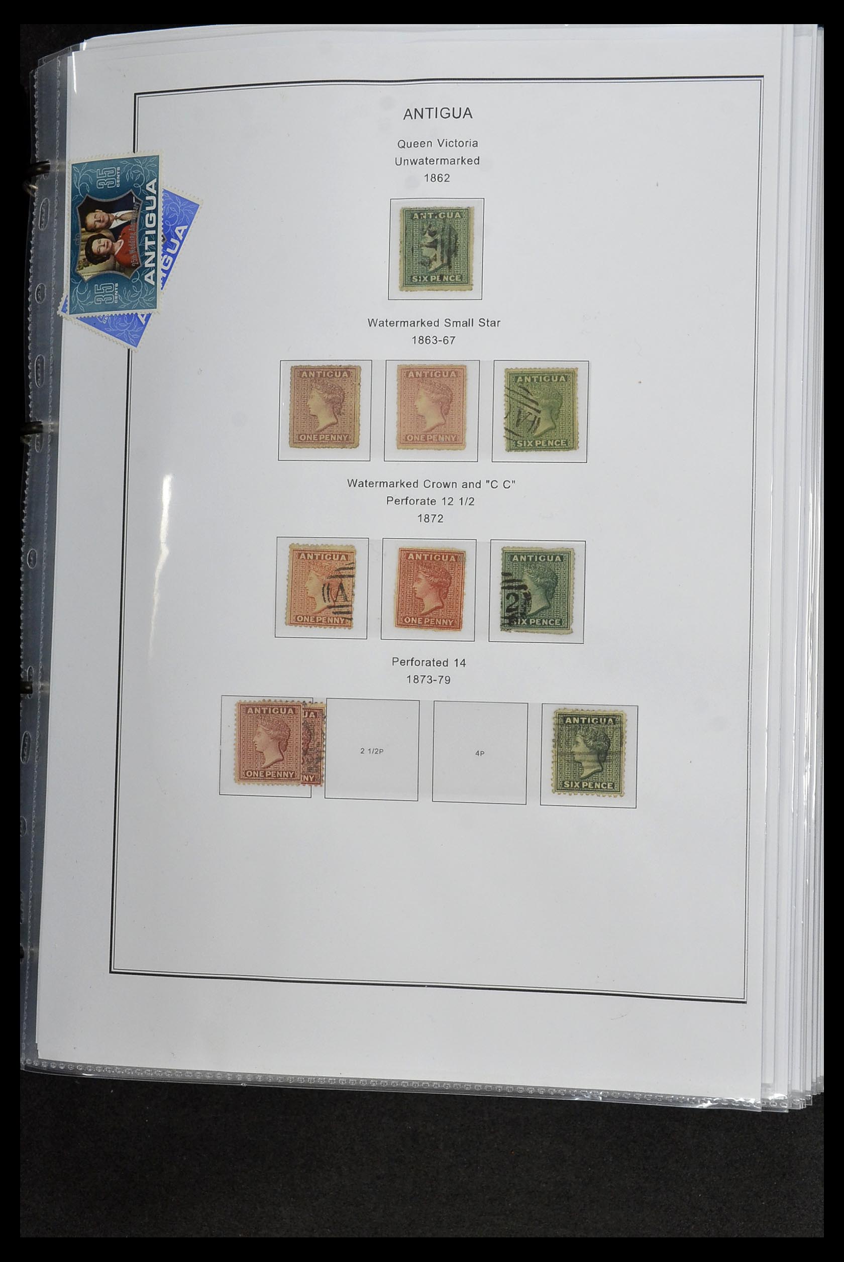 35060 0079 - Postzegelverzameling 35060 Engeland en kolonien 1840-1970.
