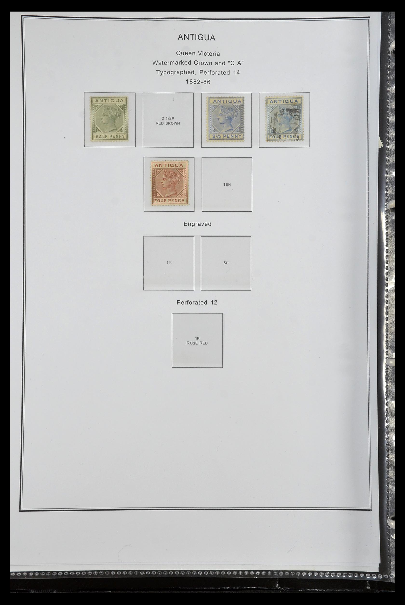35060 0080 - Postzegelverzameling 35060 Engeland en kolonien 1840-1970.