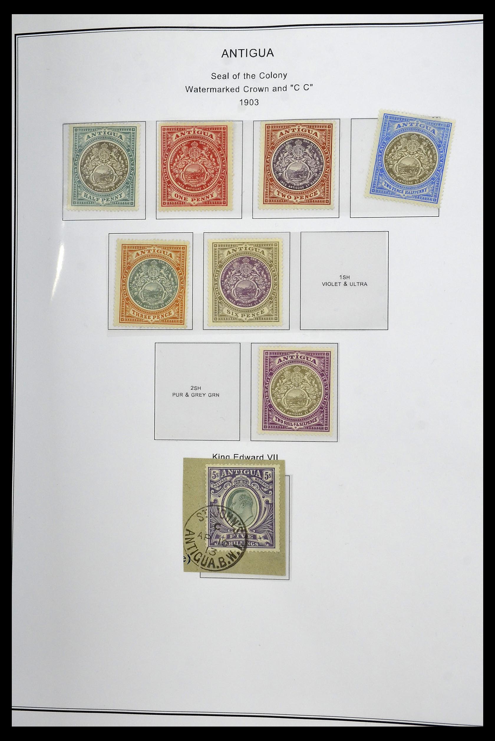 35060 0081 - Postzegelverzameling 35060 Engeland en kolonien 1840-1970.