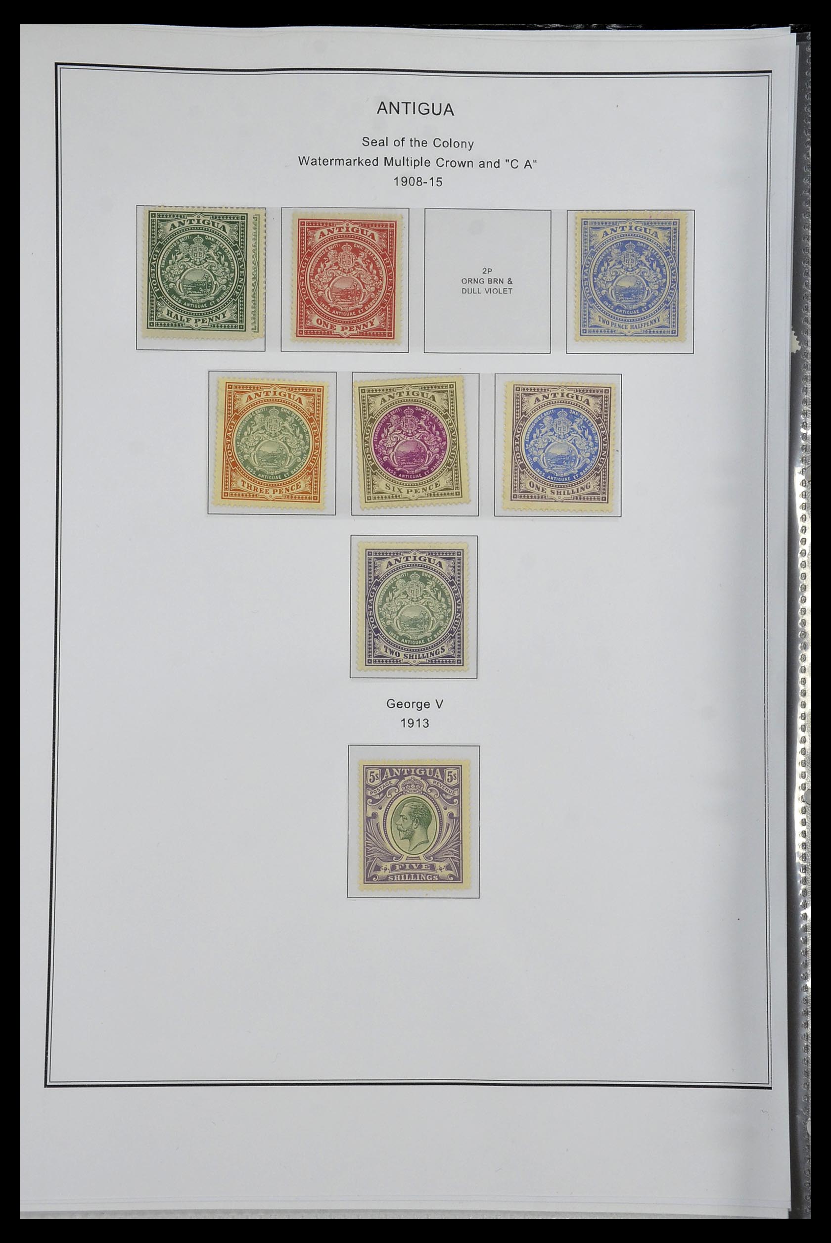 35060 0082 - Postzegelverzameling 35060 Engeland en kolonien 1840-1970.