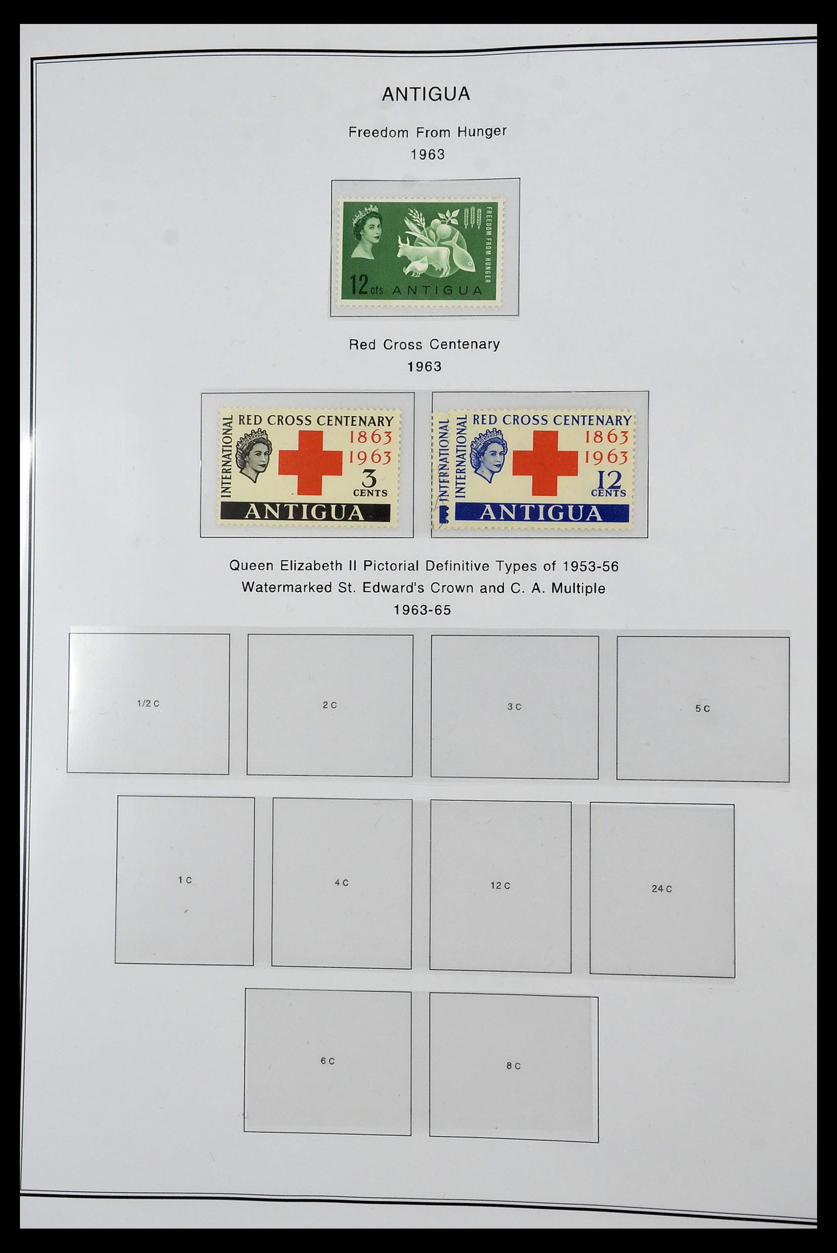 35060 0091 - Postzegelverzameling 35060 Engeland en kolonien 1840-1970.