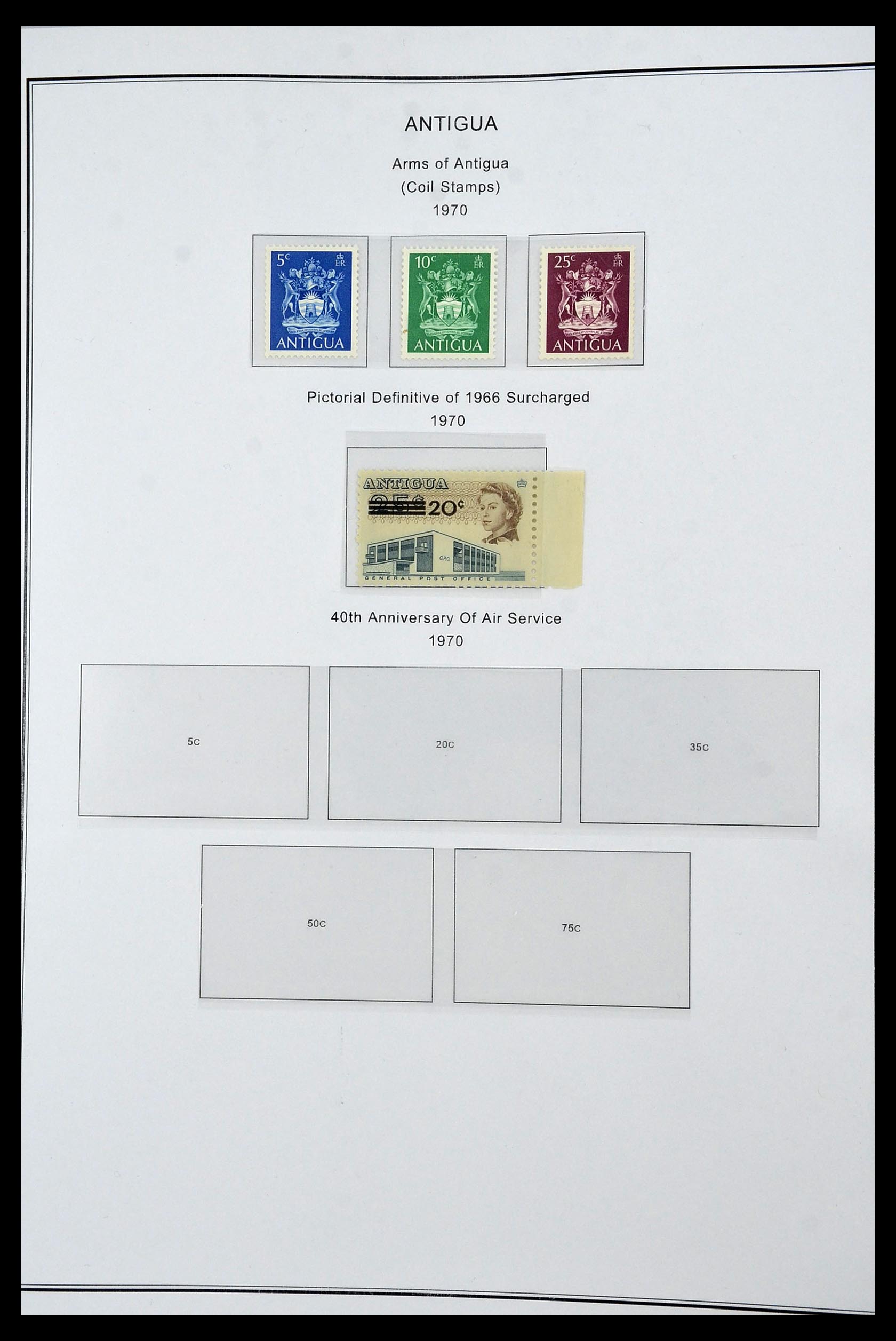 35060 0100 - Postzegelverzameling 35060 Engeland en kolonien 1840-1970.