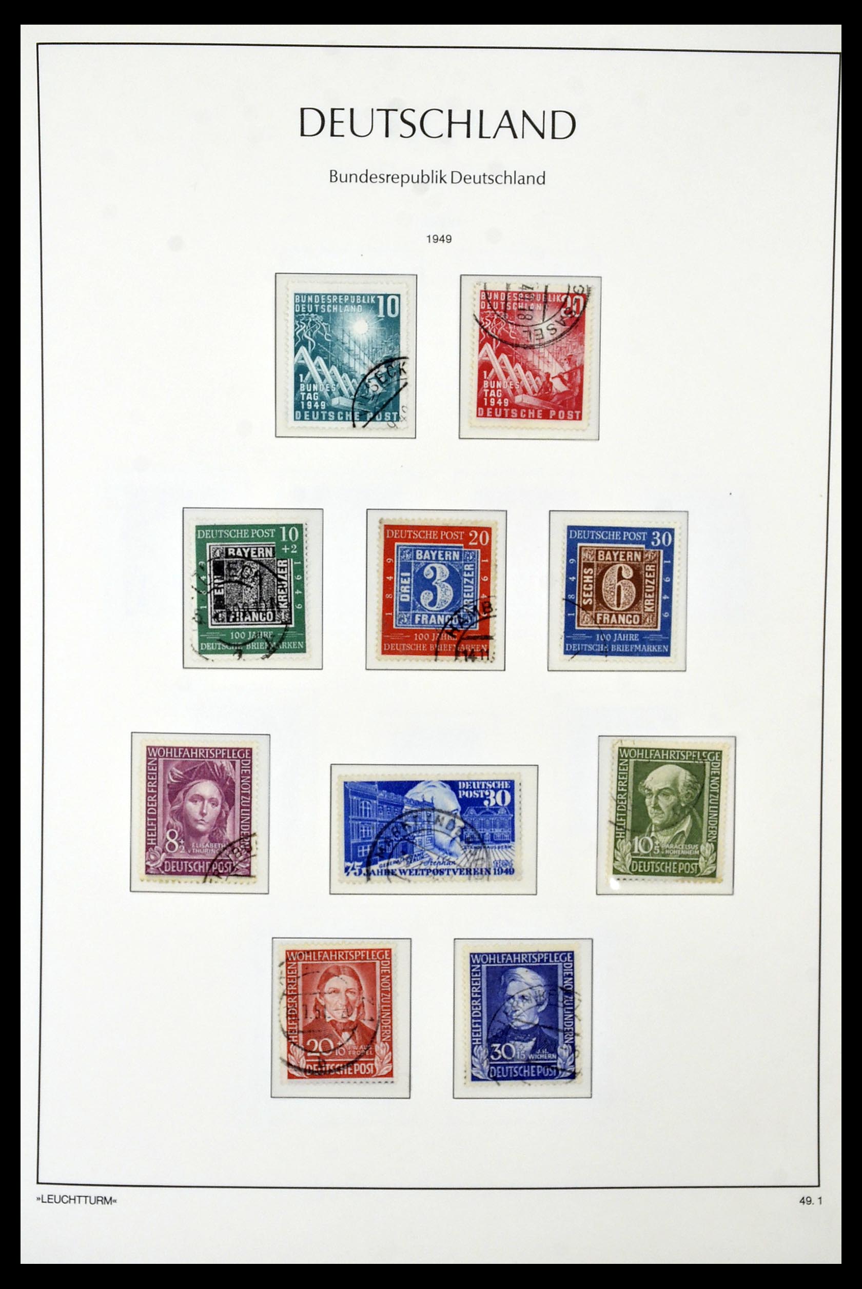 35061 001 - Stamp Collection 35061 Bundespost 1949-1977.