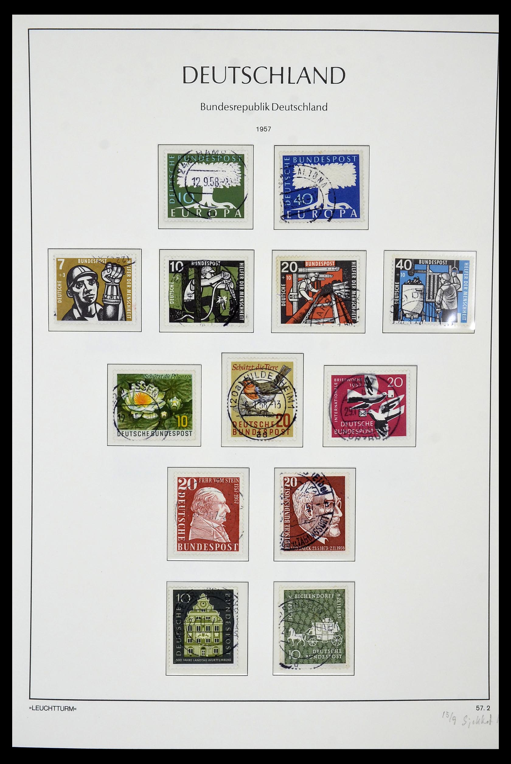 35061 012 - Stamp Collection 35061 Bundespost 1949-1977.