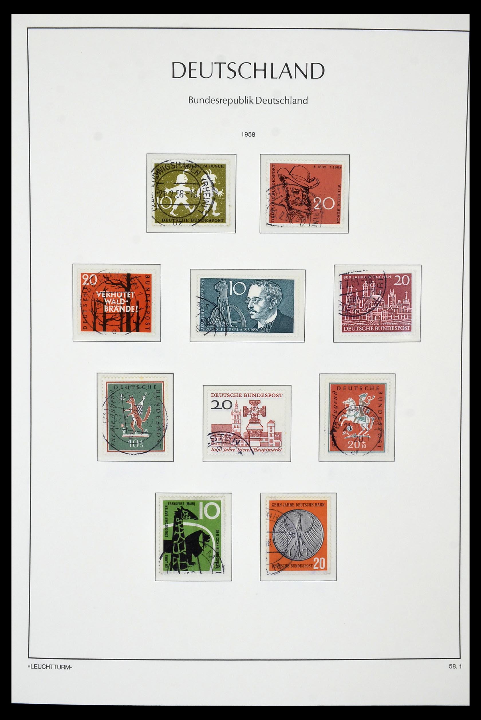 35061 013 - Postzegelverzameling 35061 Bundespost 1949-1977.