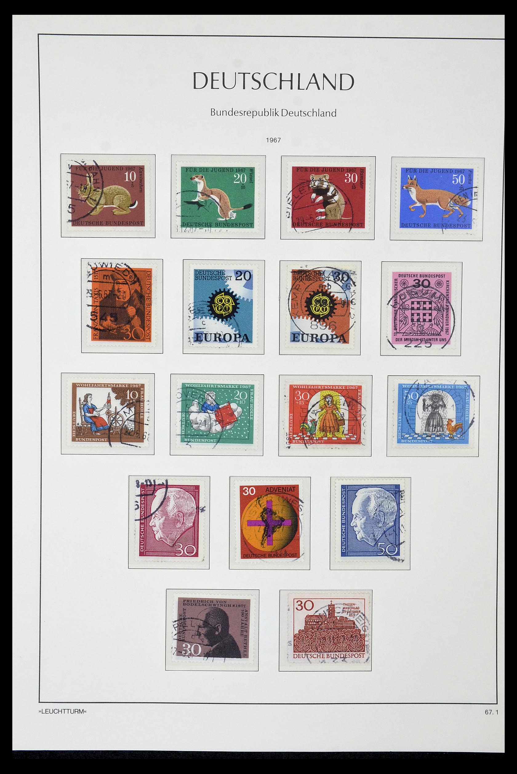 35061 038 - Postzegelverzameling 35061 Bundespost 1949-1977.
