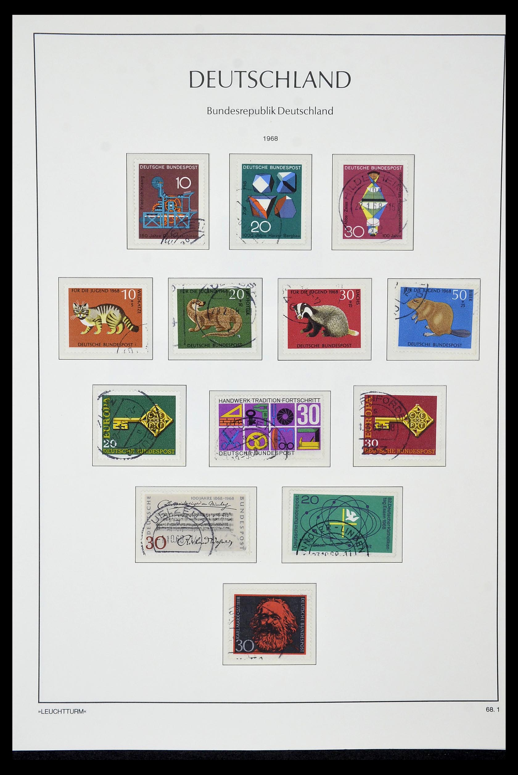 35061 039 - Postzegelverzameling 35061 Bundespost 1949-1977.