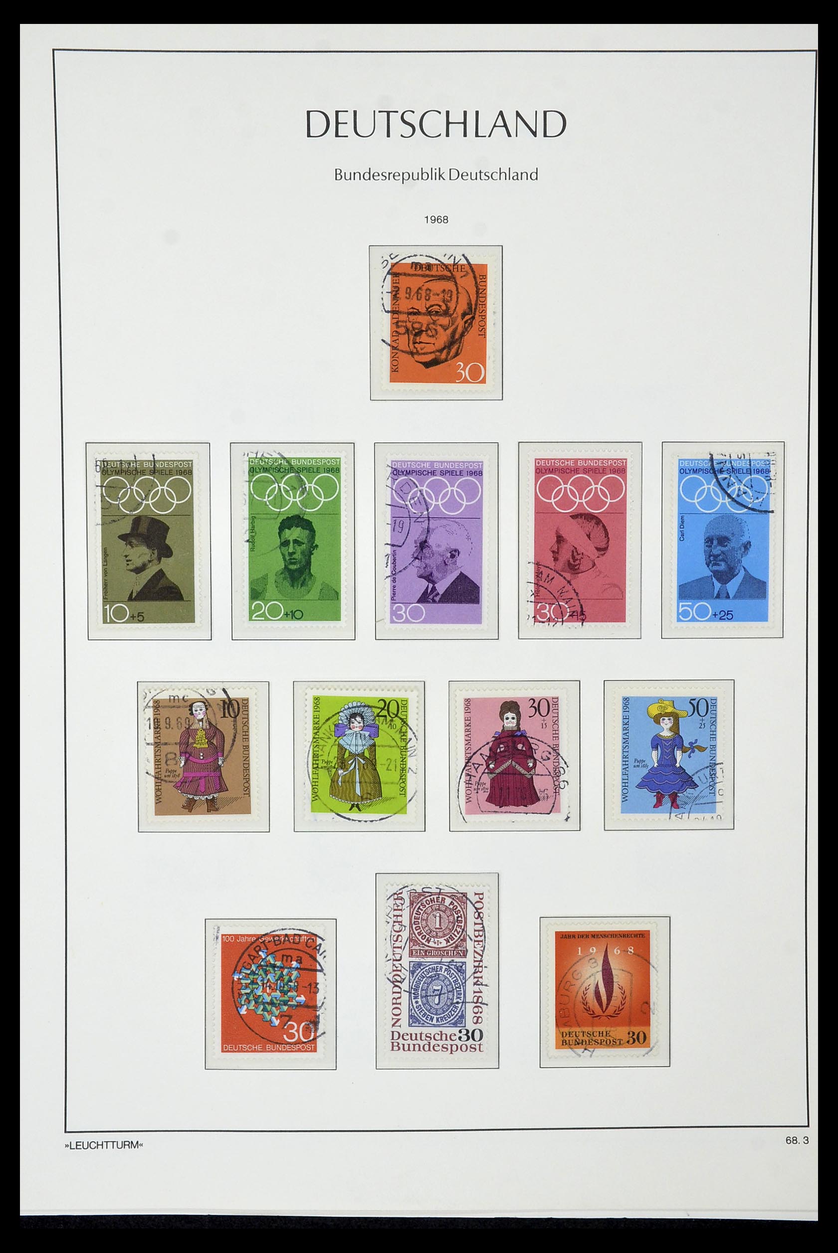 35061 042 - Stamp Collection 35061 Bundespost 1949-1977.