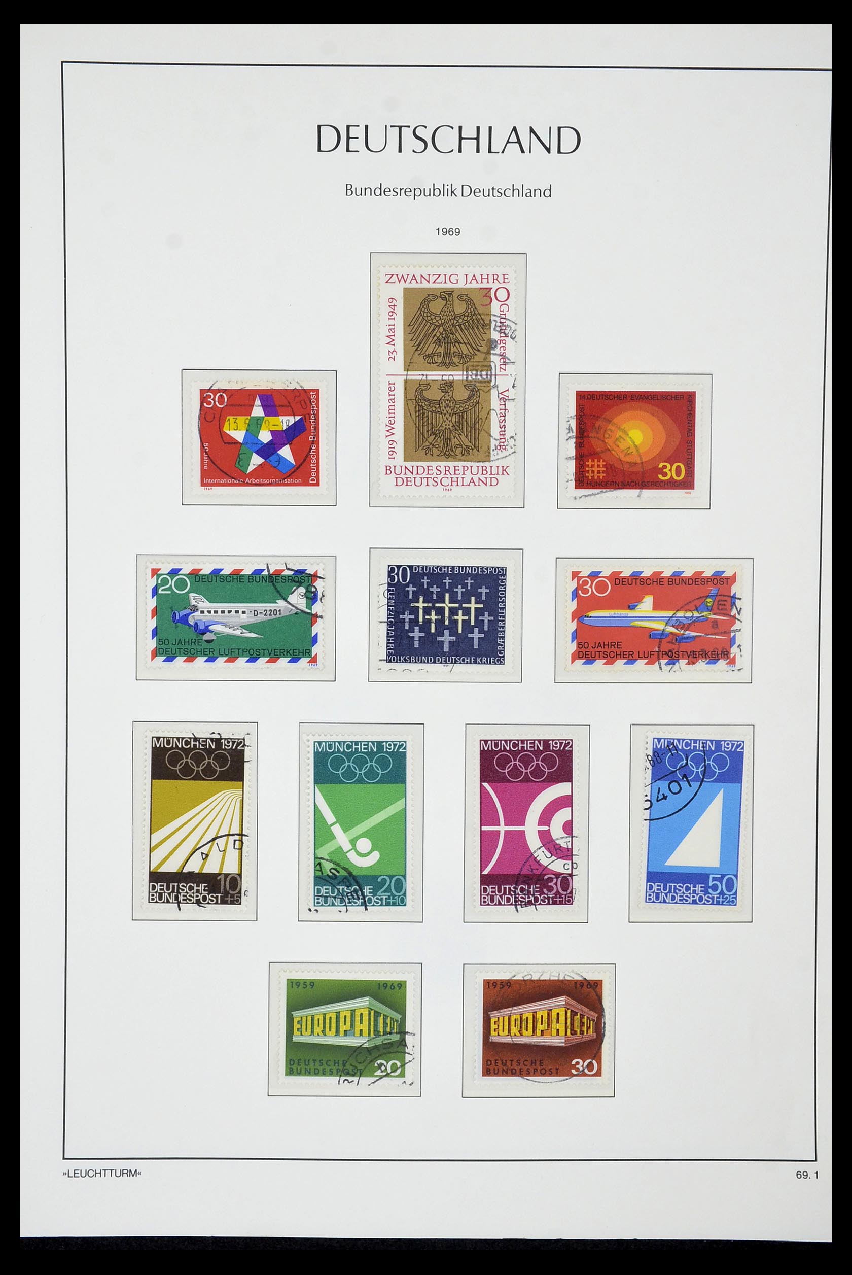 35061 043 - Postzegelverzameling 35061 Bundespost 1949-1977.