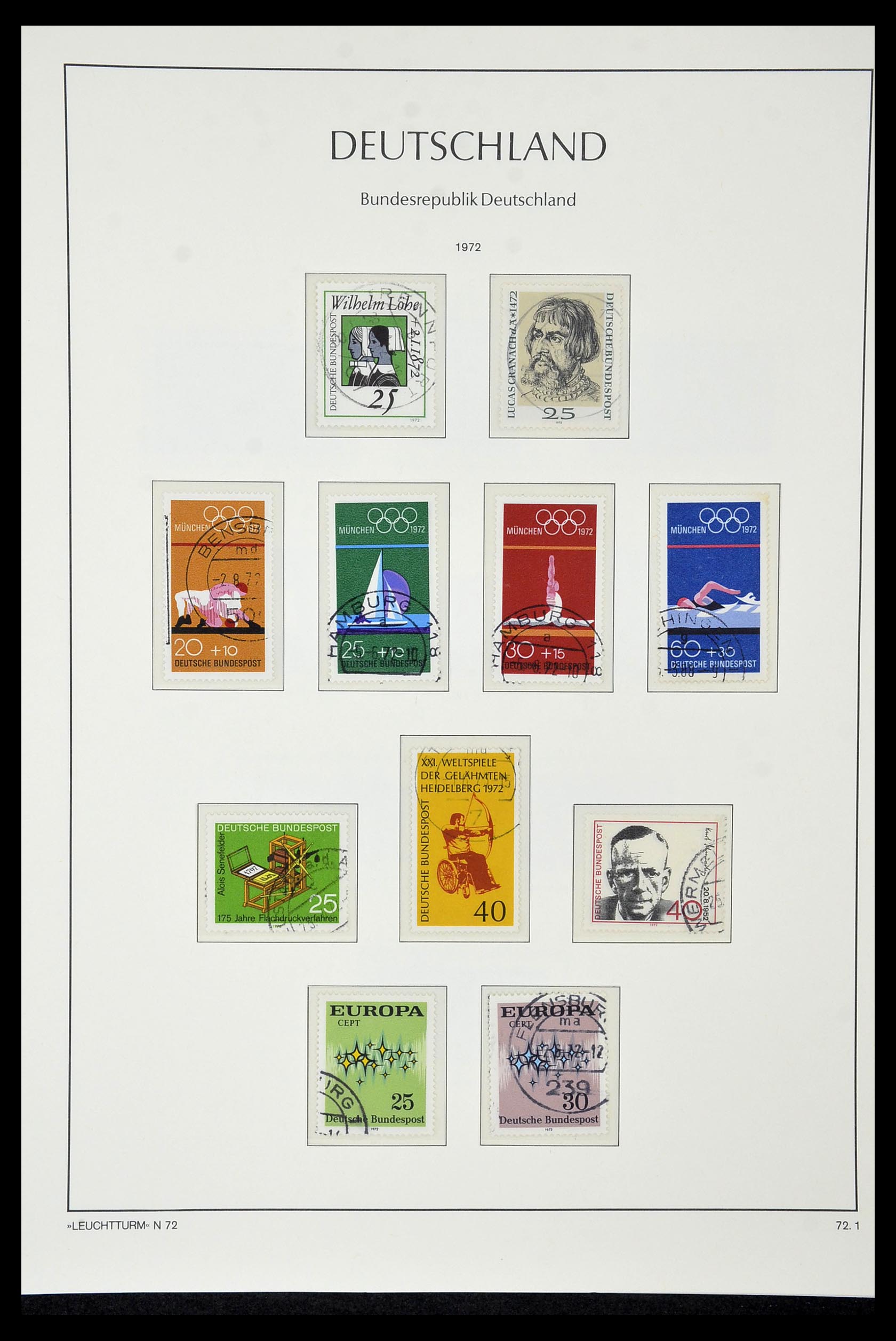 35061 054 - Postzegelverzameling 35061 Bundespost 1949-1977.