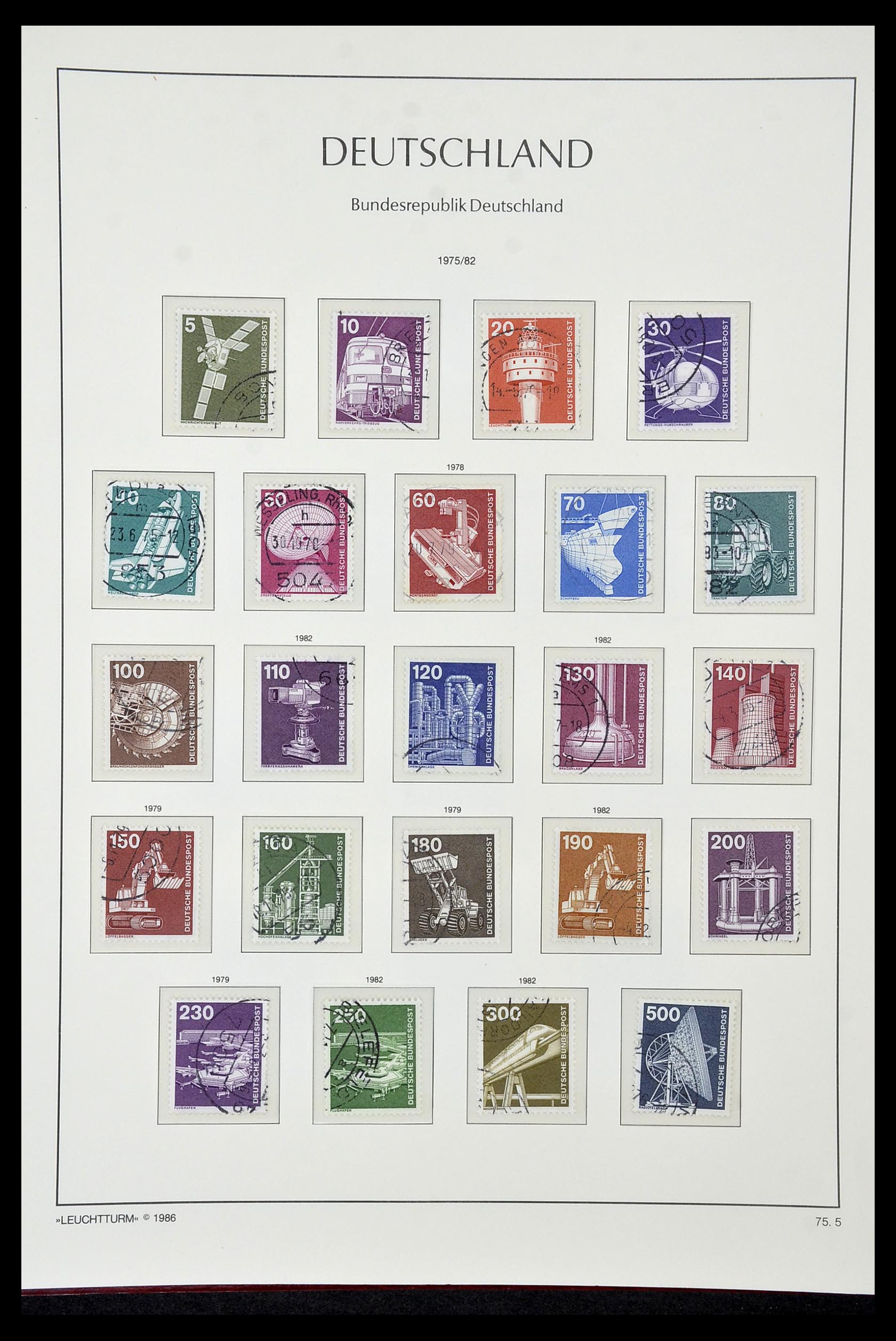 35061 074 - Stamp Collection 35061 Bundespost 1949-1977.