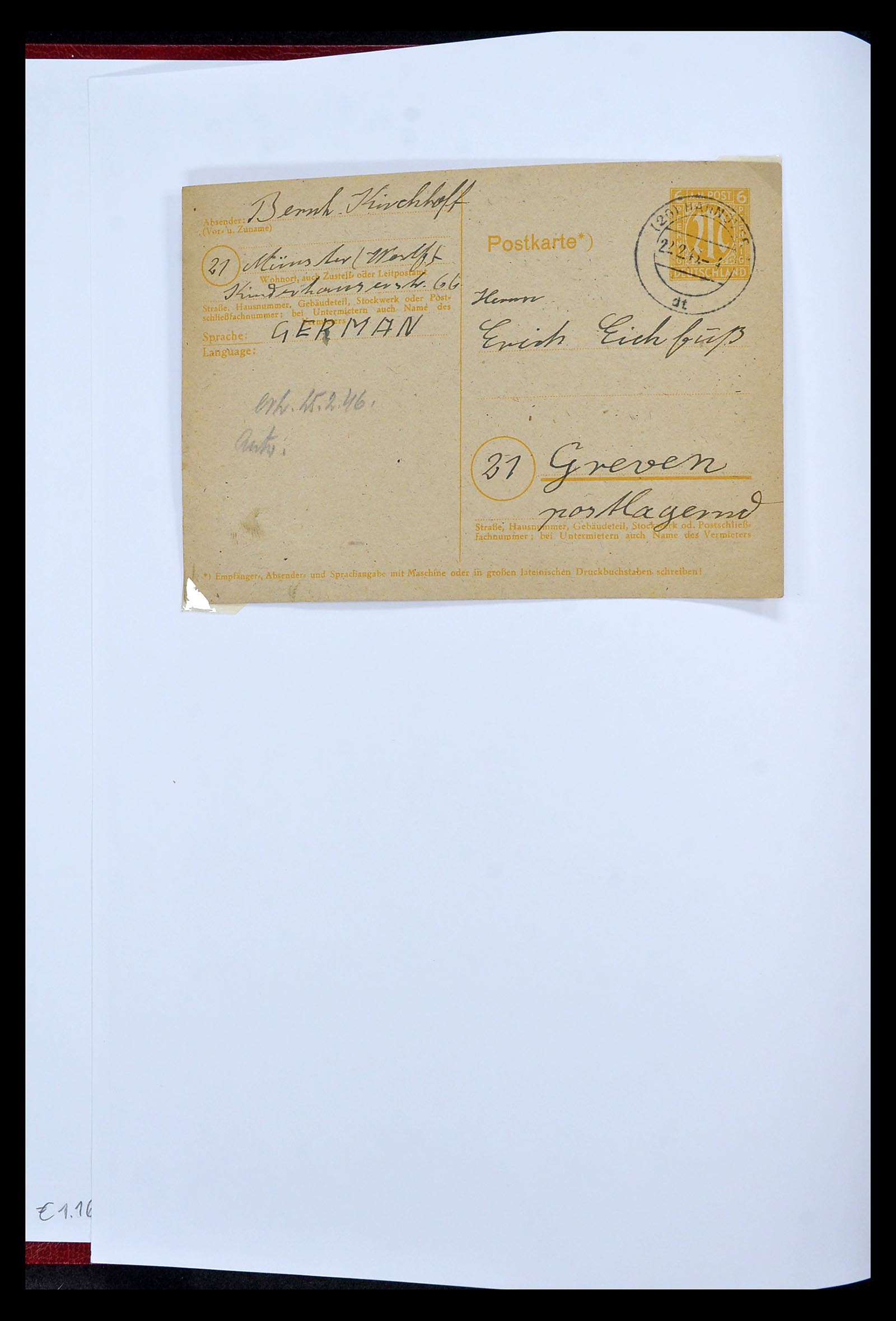 35063 011 - Postzegelverzameling 35063 Duitse Zones 1945-1949.