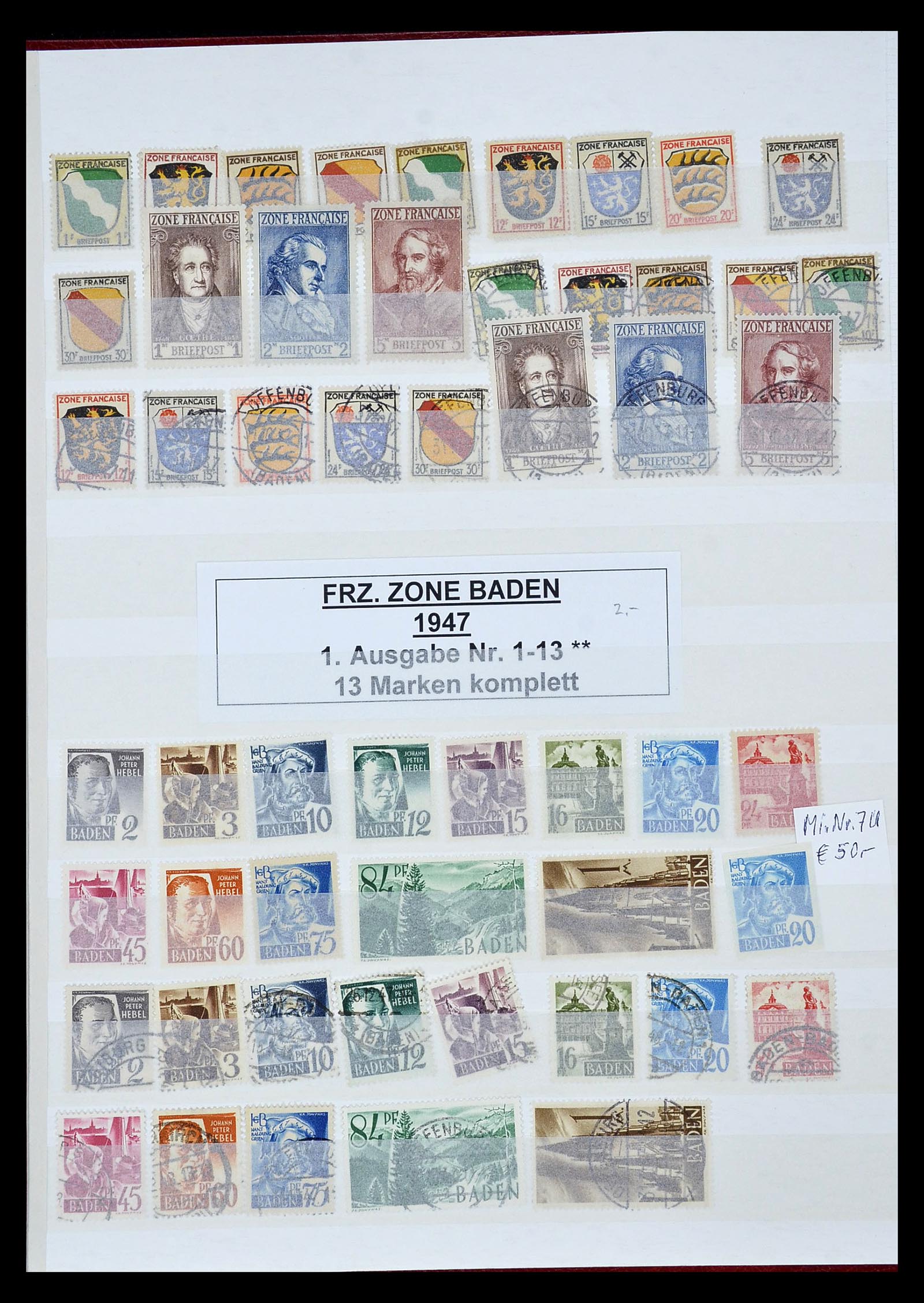 35063 017 - Postzegelverzameling 35063 Duitse Zones 1945-1949.