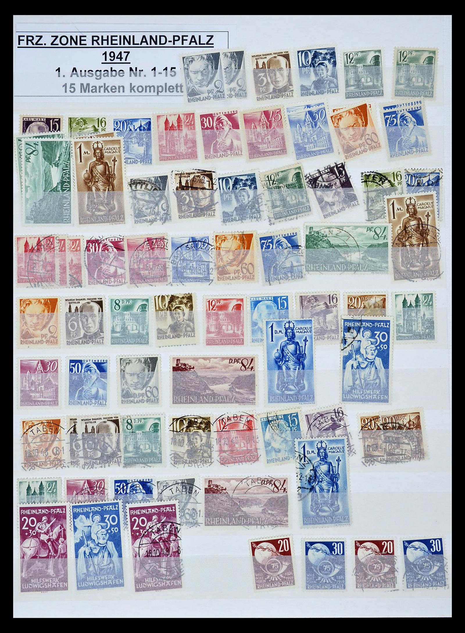 35063 019 - Postzegelverzameling 35063 Duitse Zones 1945-1949.