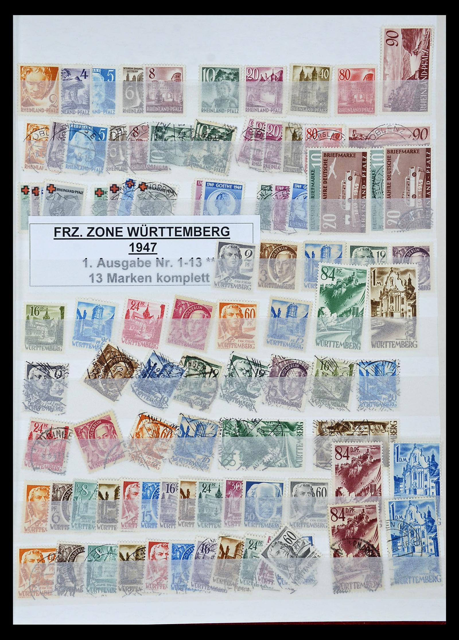 35063 020 - Postzegelverzameling 35063 Duitse Zones 1945-1949.