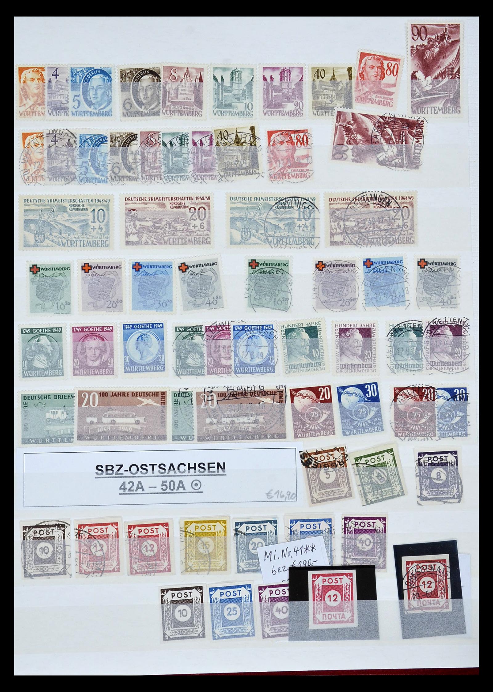 35063 021 - Postzegelverzameling 35063 Duitse Zones 1945-1949.