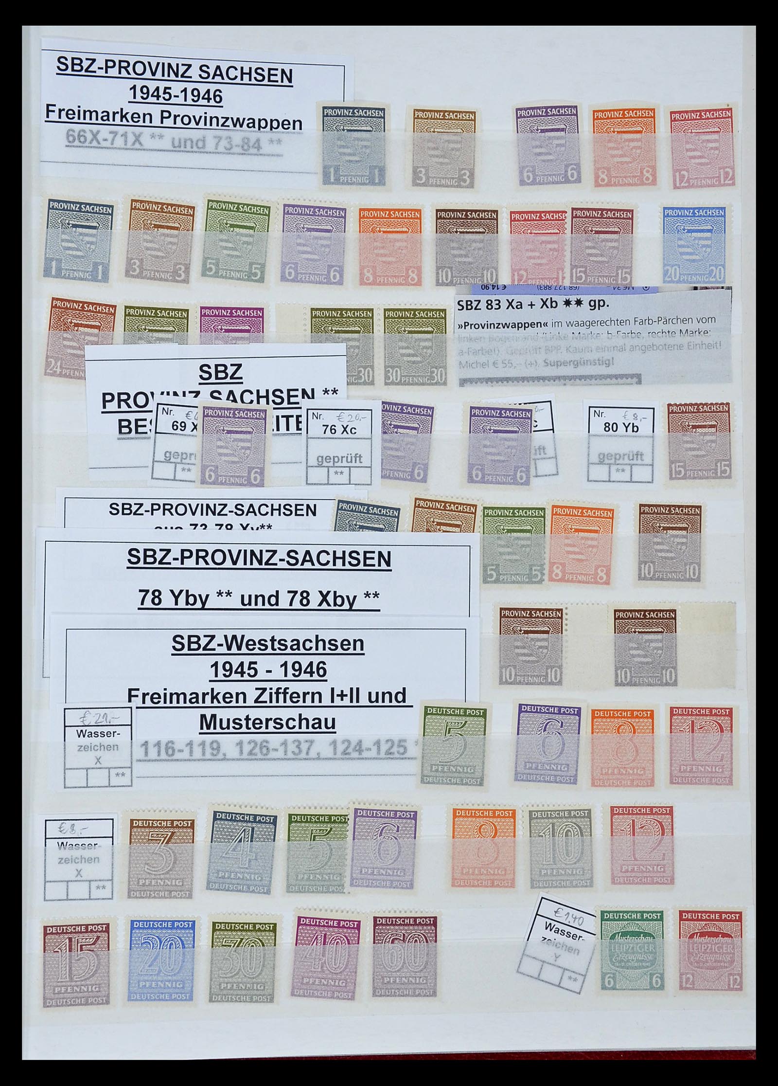 35063 024 - Postzegelverzameling 35063 Duitse Zones 1945-1949.