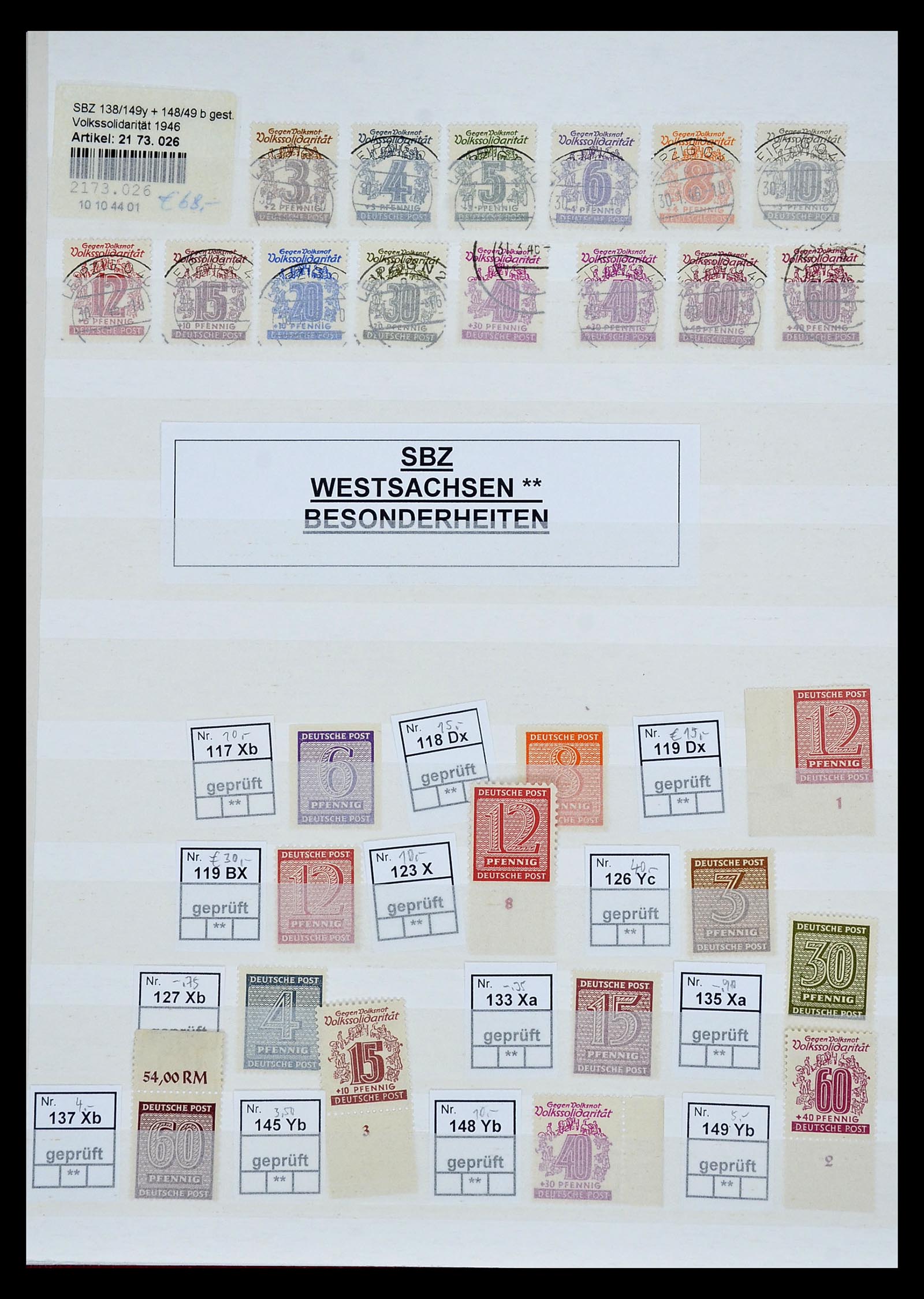 35063 025 - Postzegelverzameling 35063 Duitse Zones 1945-1949.