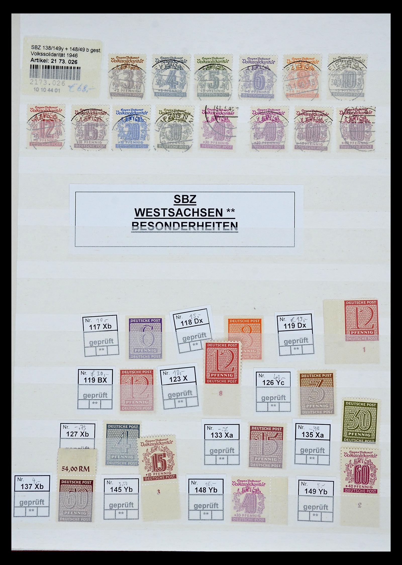 35063 026 - Postzegelverzameling 35063 Duitse Zones 1945-1949.