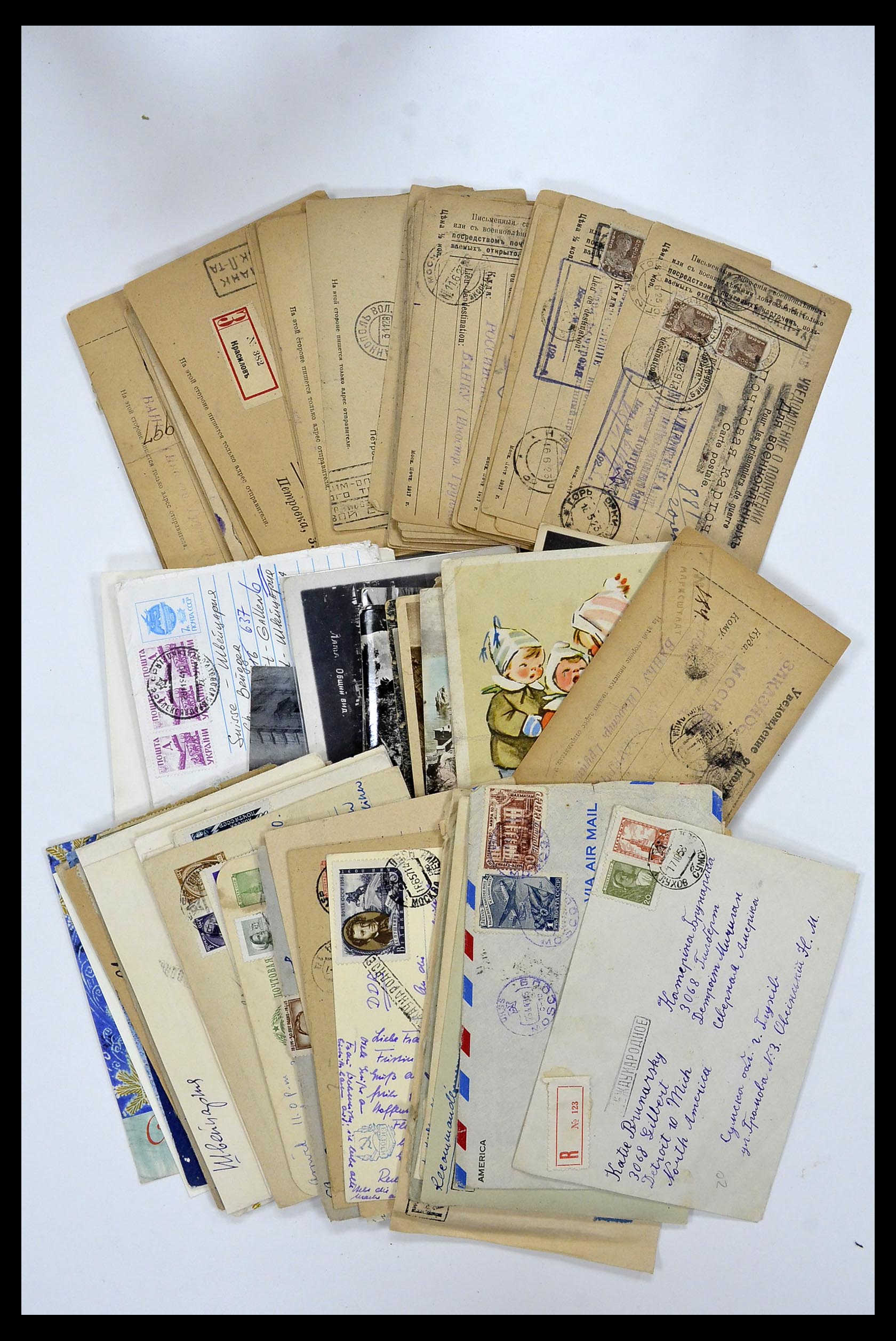 35064 003 - Postzegelverzameling 35064 Rusland brieven 1900-2000.