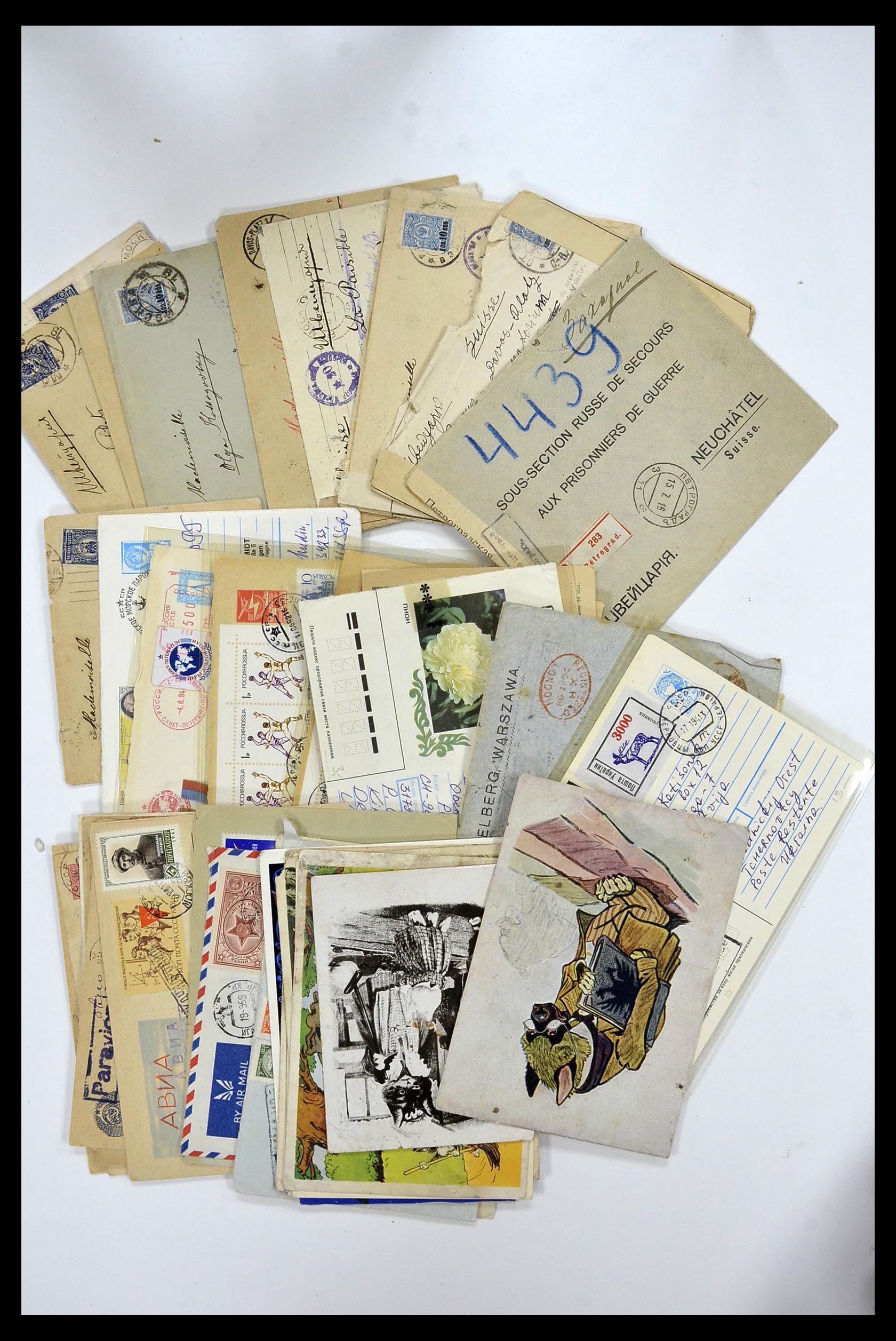 35064 014 - Postzegelverzameling 35064 Rusland brieven 1900-2000.