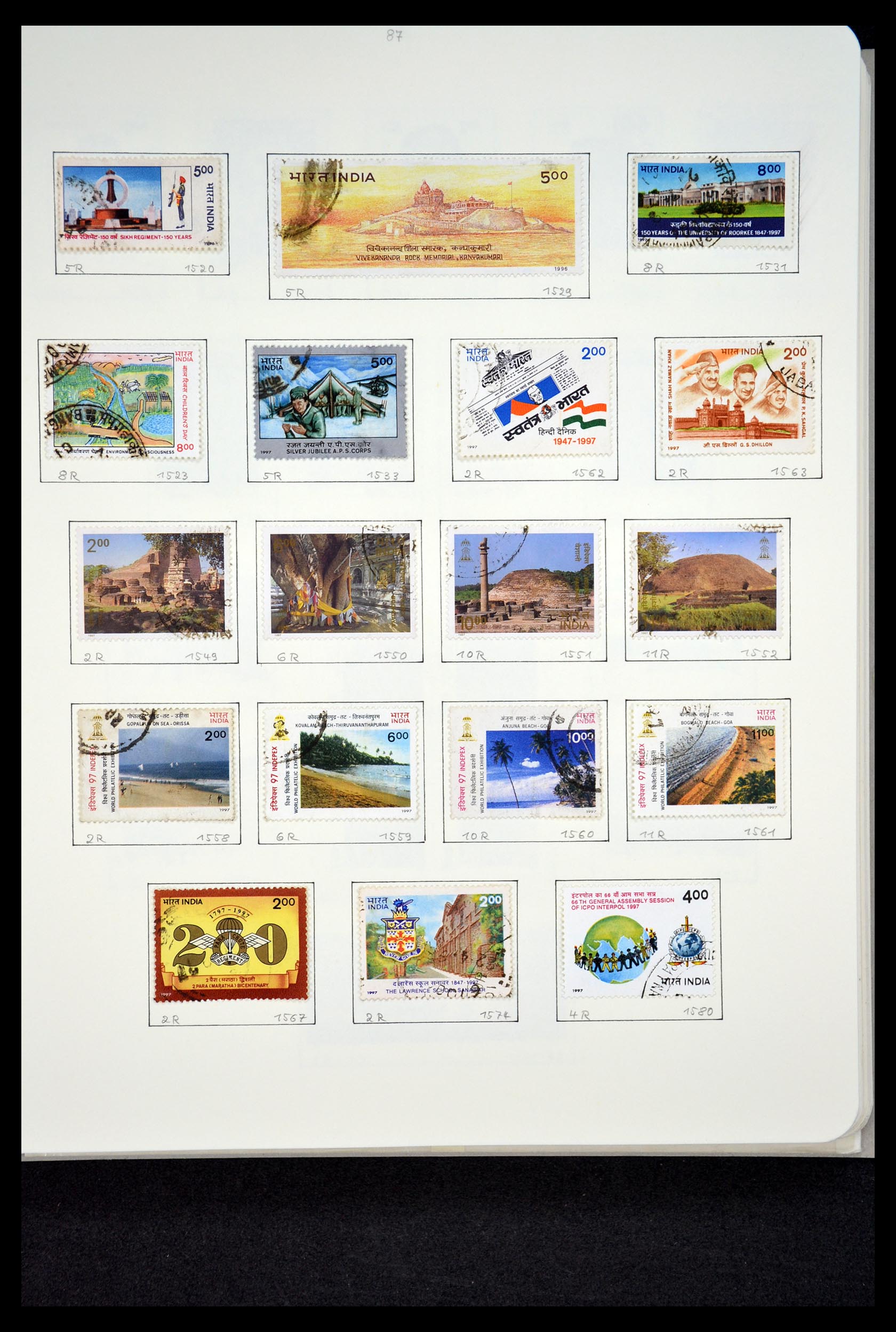 35067 073 - Postzegelverzameling 35067 India 1947-2016!!
