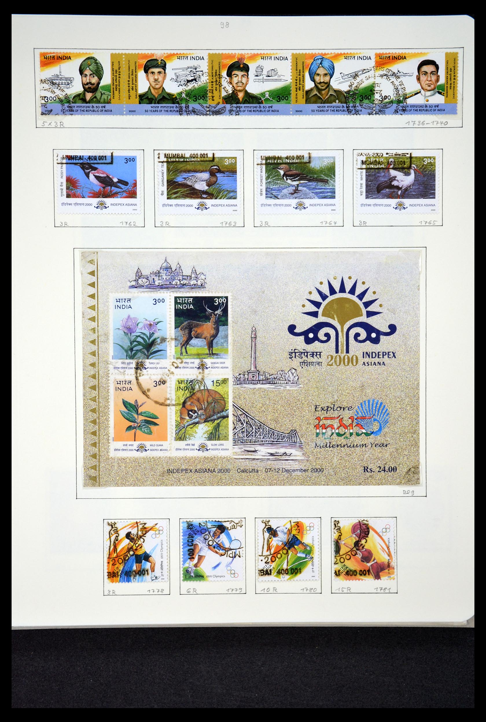 35067 084 - Postzegelverzameling 35067 India 1947-2016!!