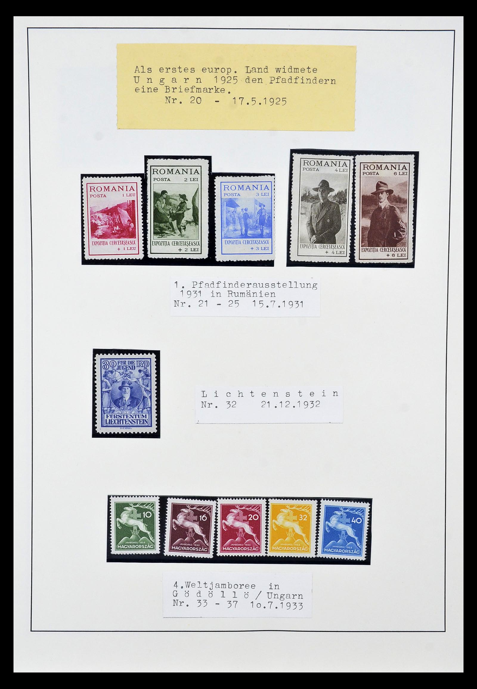 35069 001 - Postzegelverzameling 35069 Motief scouting 1925-2010.