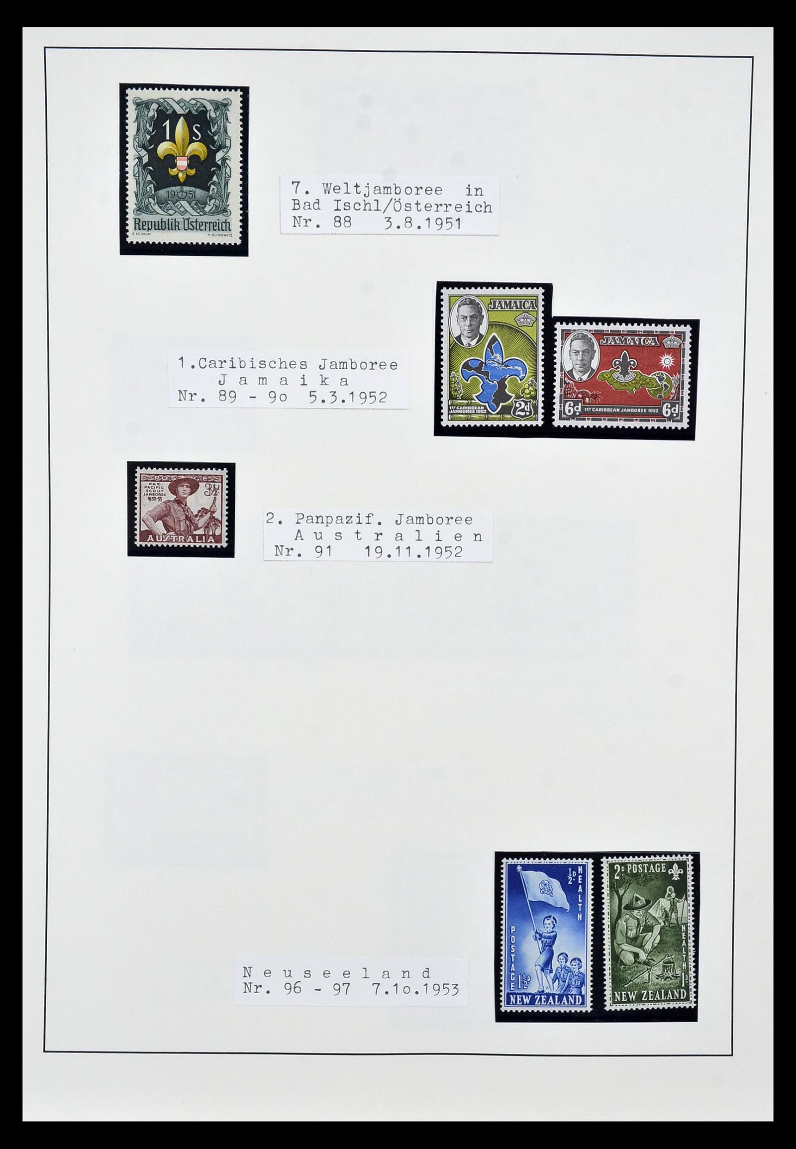 35069 006 - Postzegelverzameling 35069 Motief scouting 1925-2010.