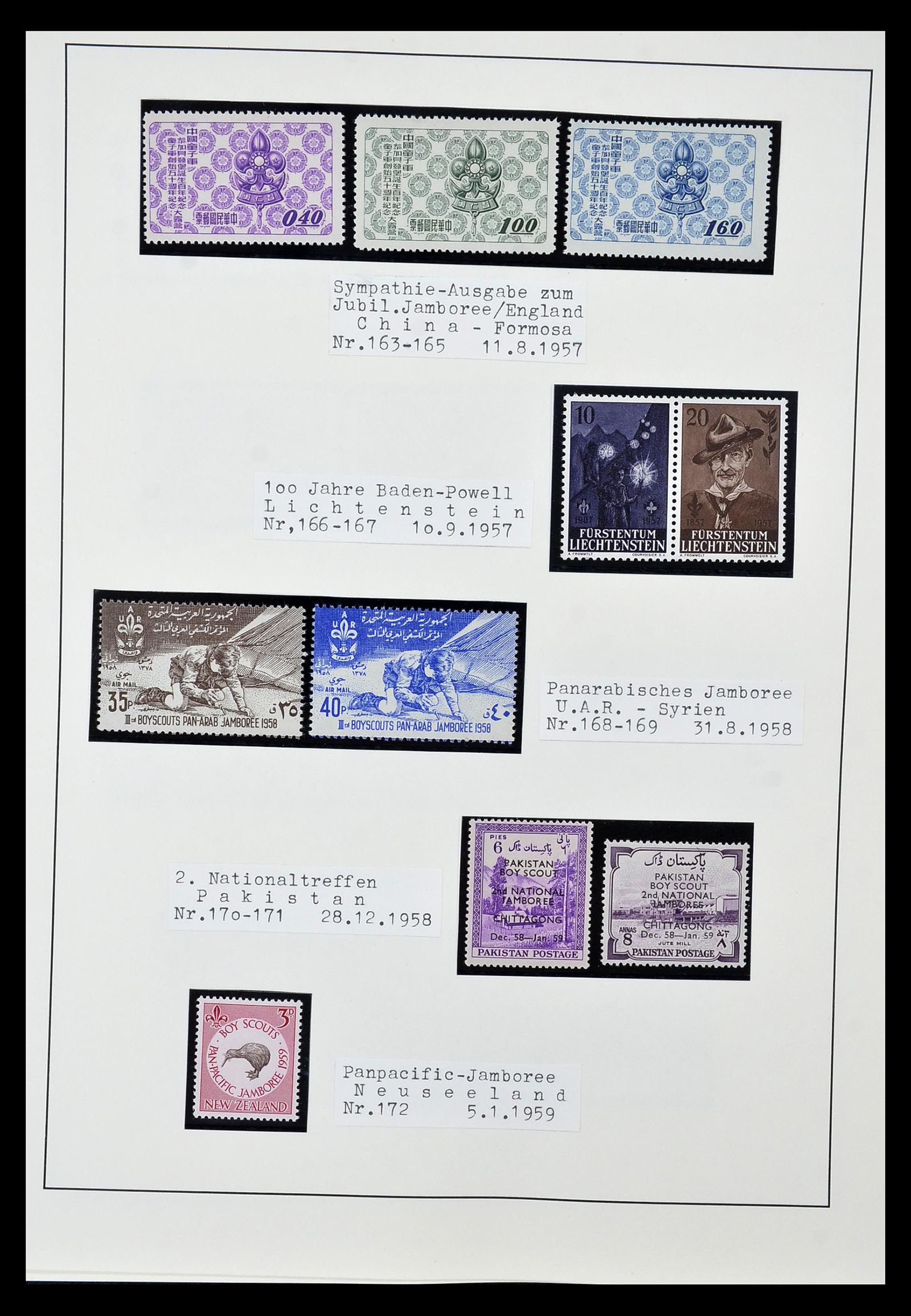 35069 012 - Postzegelverzameling 35069 Motief scouting 1925-2010.
