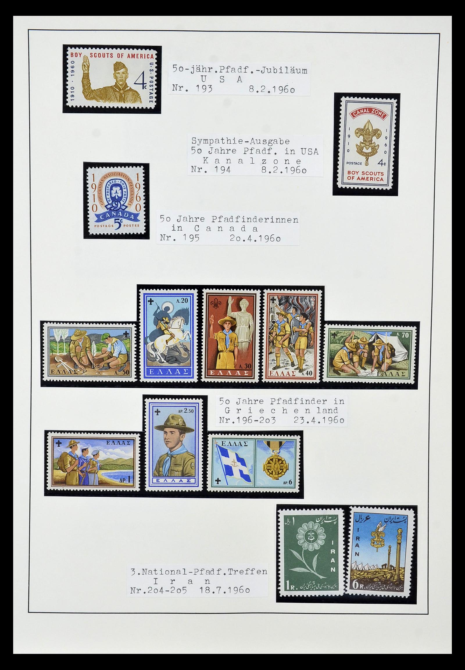 35069 014 - Postzegelverzameling 35069 Motief scouting 1925-2010.