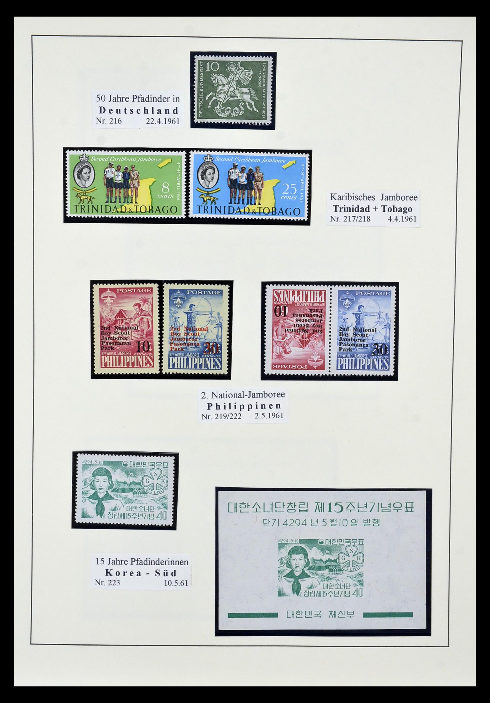 35069 016 - Postzegelverzameling 35069 Motief scouting 1925-2010.