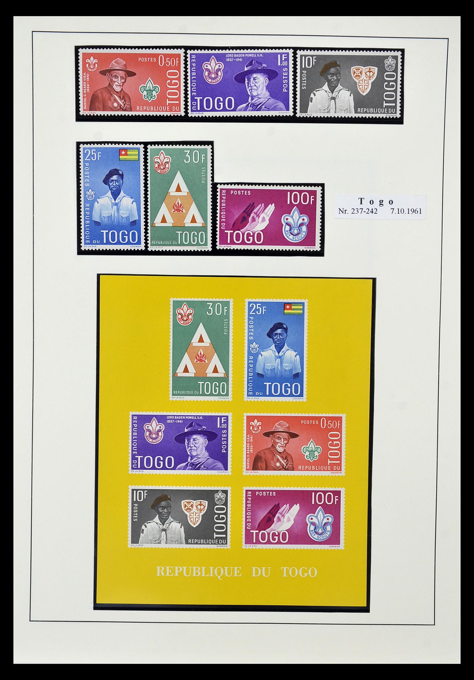 35069 019 - Postzegelverzameling 35069 Motief scouting 1925-2010.