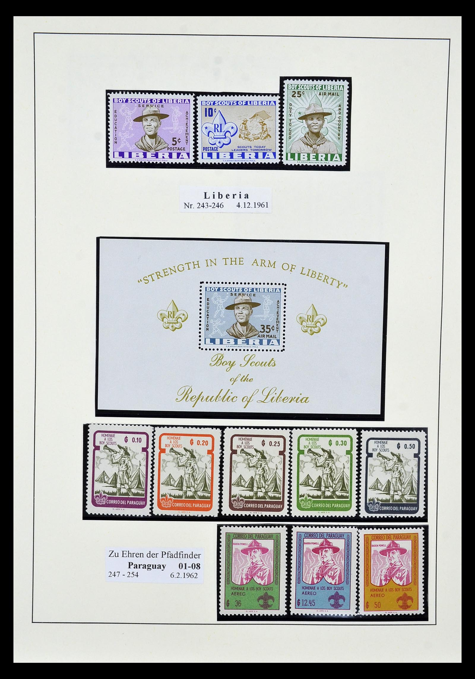 35069 022 - Postzegelverzameling 35069 Motief scouting 1925-2010.