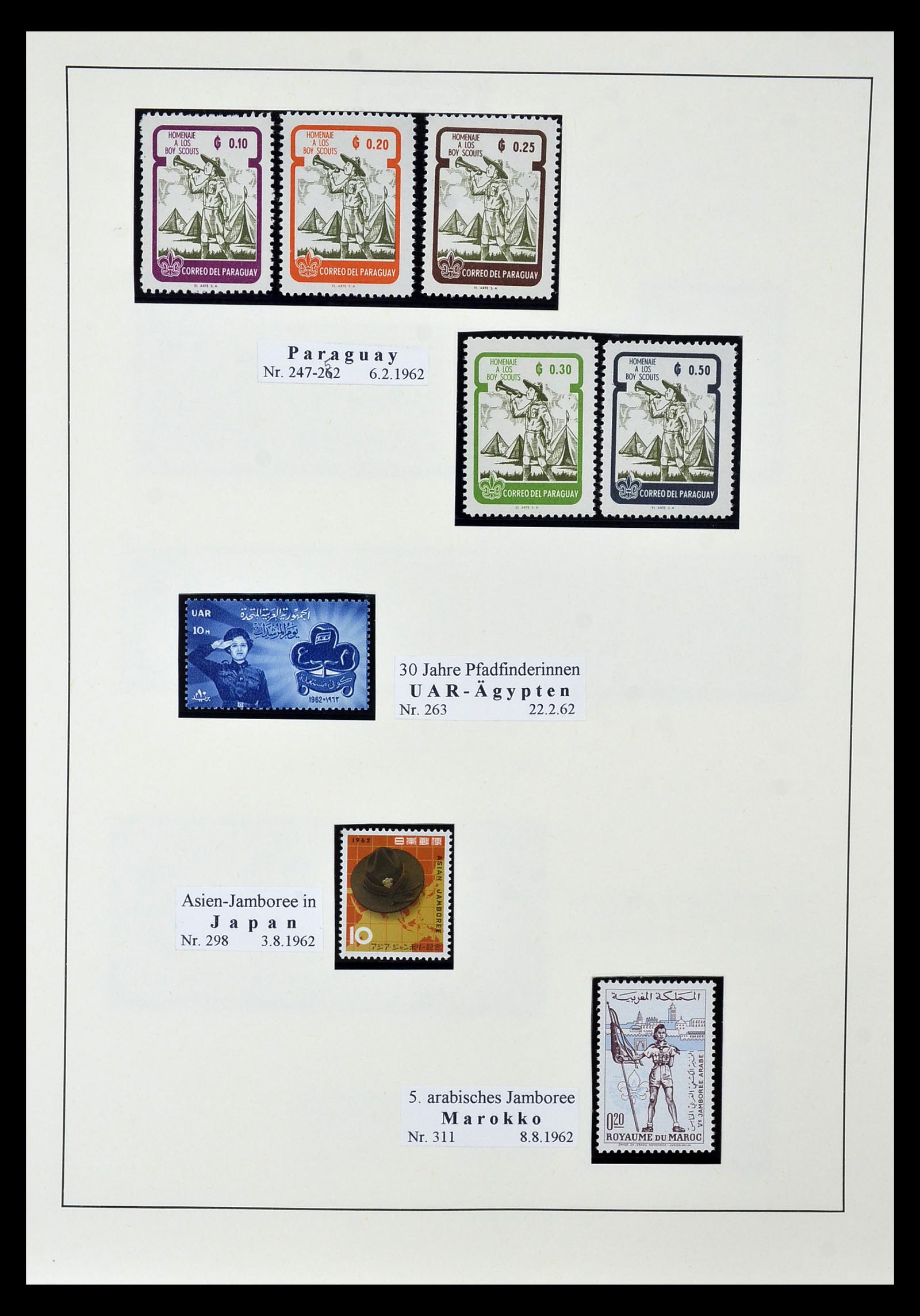 35069 023 - Postzegelverzameling 35069 Motief scouting 1925-2010.