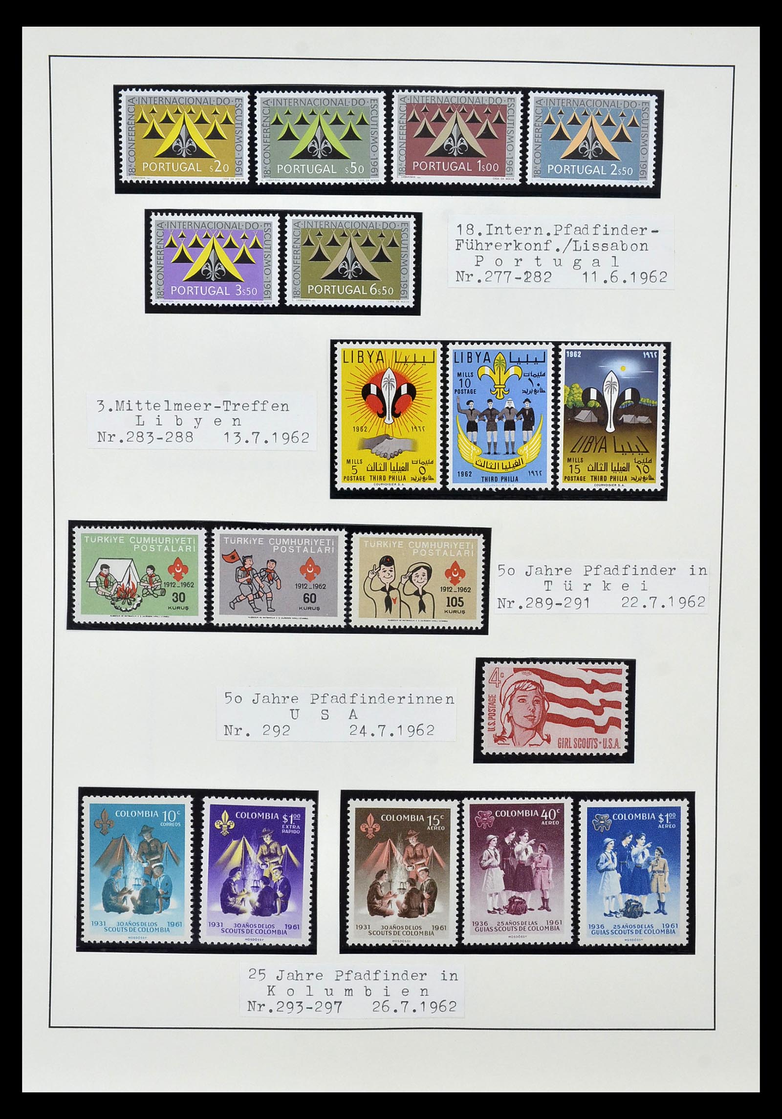 35069 025 - Postzegelverzameling 35069 Motief scouting 1925-2010.