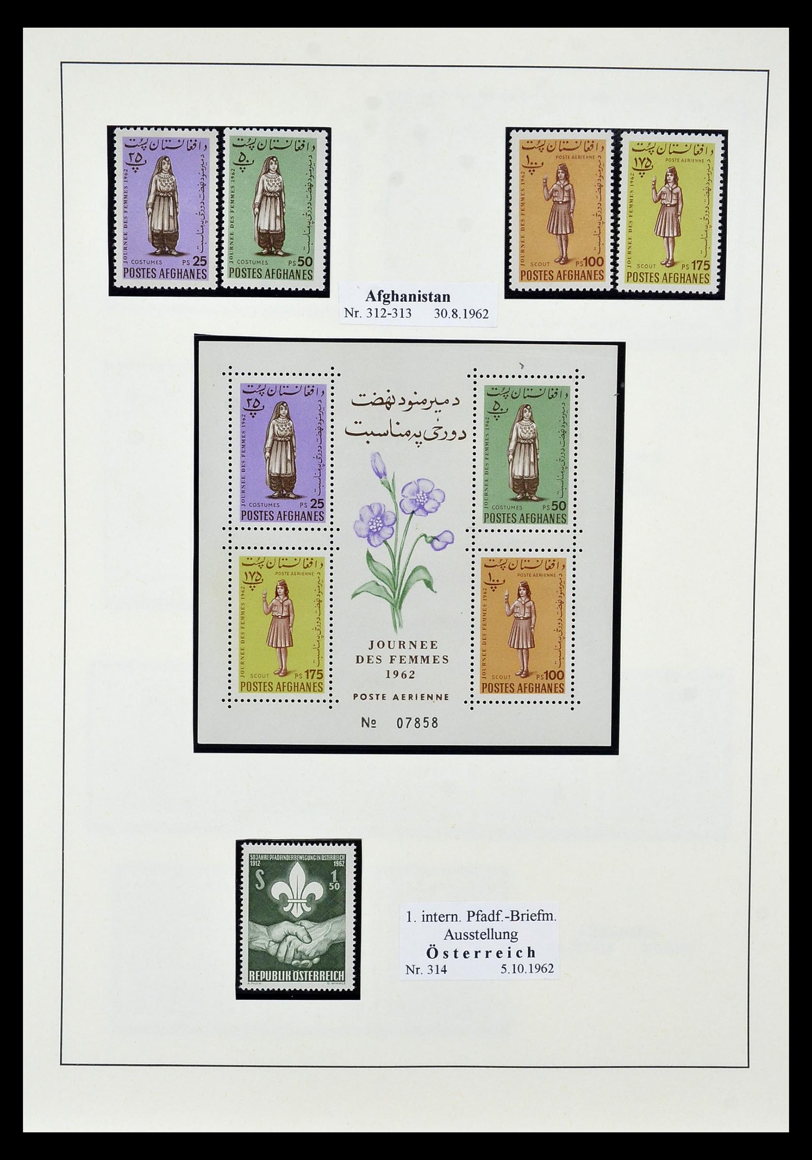 35069 028 - Postzegelverzameling 35069 Motief scouting 1925-2010.