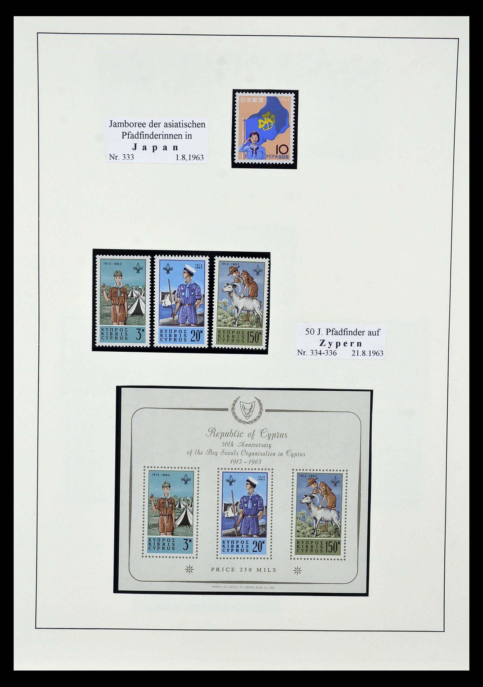 35069 031 - Postzegelverzameling 35069 Motief scouting 1925-2010.