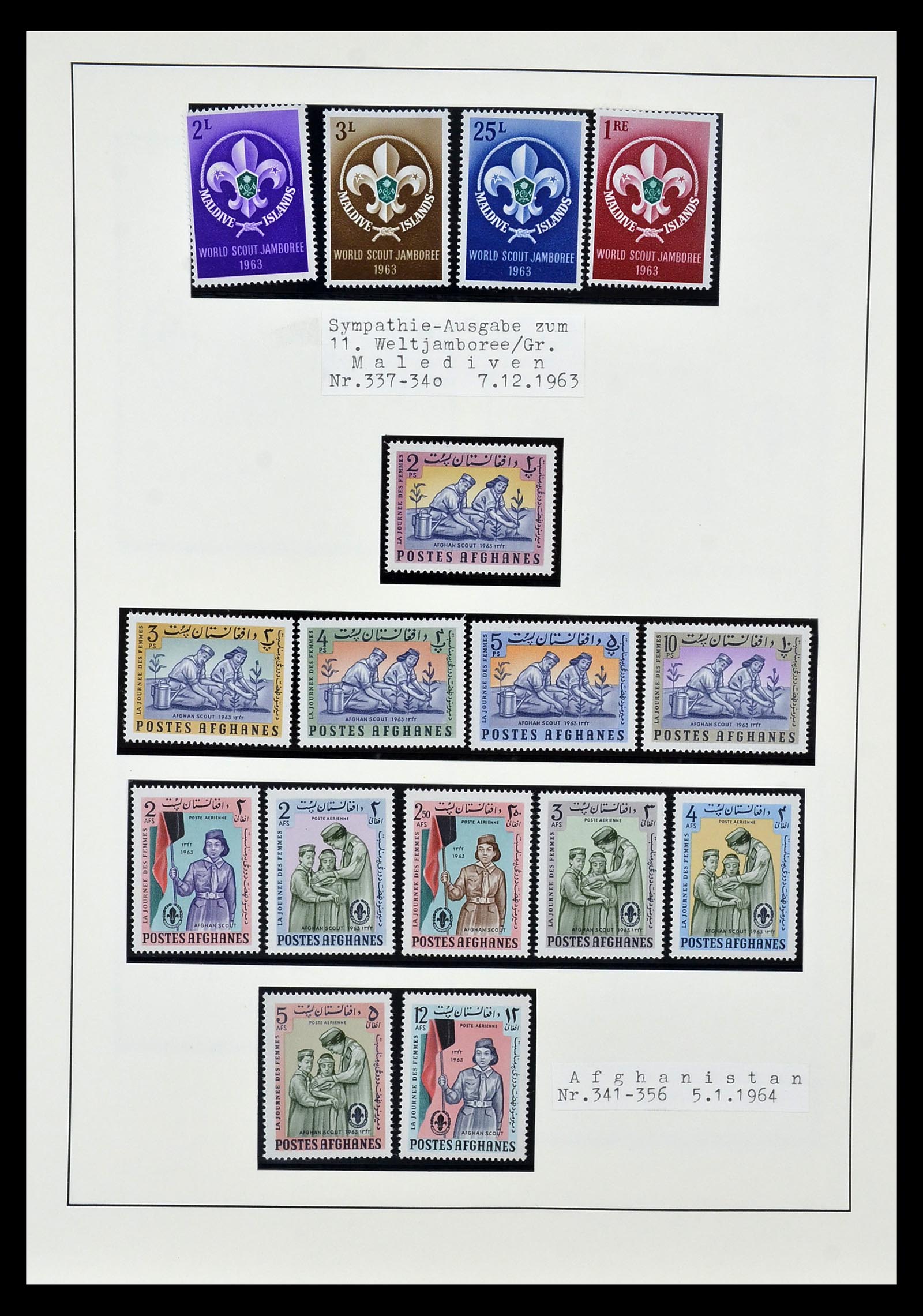 35069 032 - Postzegelverzameling 35069 Motief scouting 1925-2010.