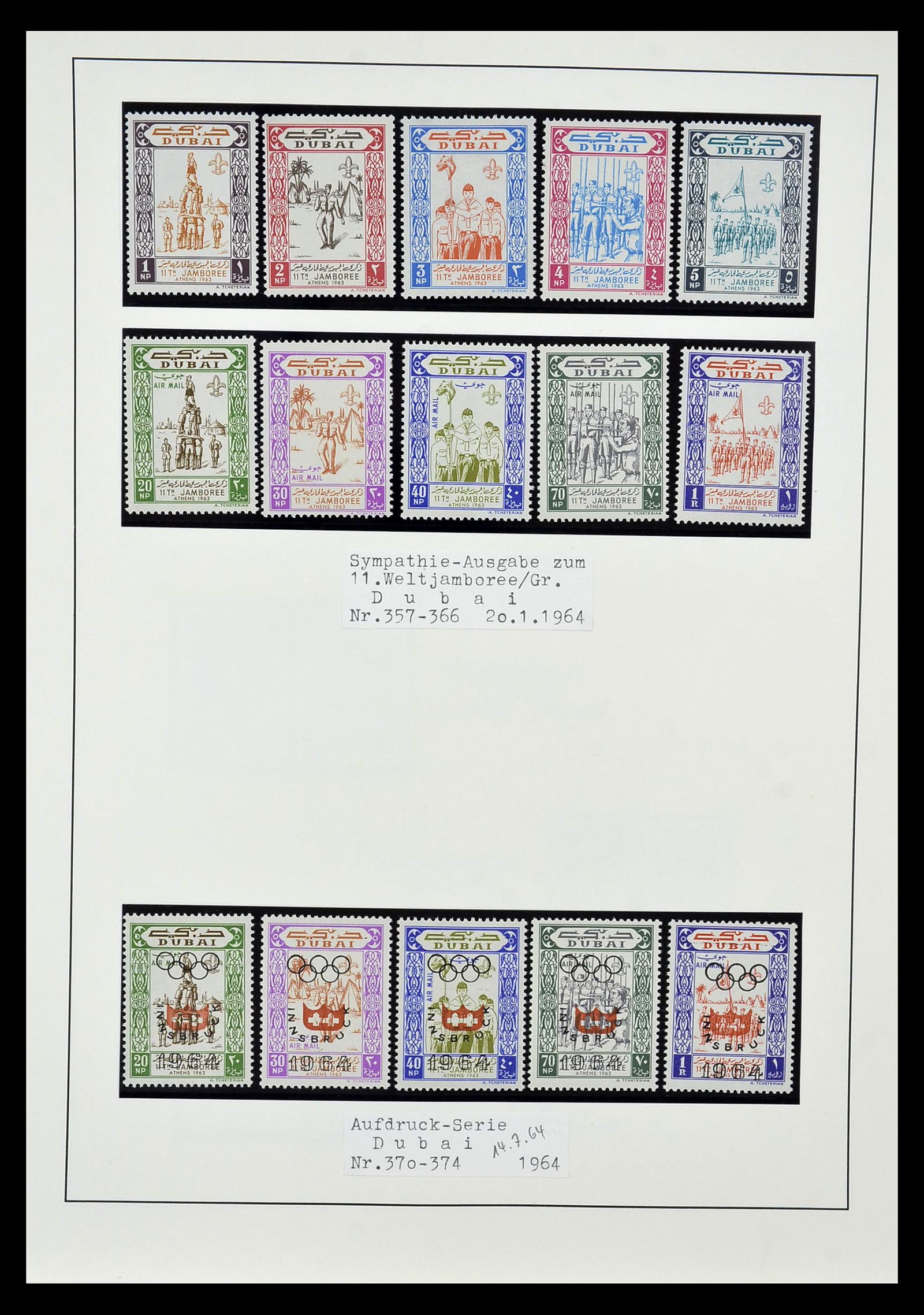 35069 034 - Postzegelverzameling 35069 Motief scouting 1925-2010.