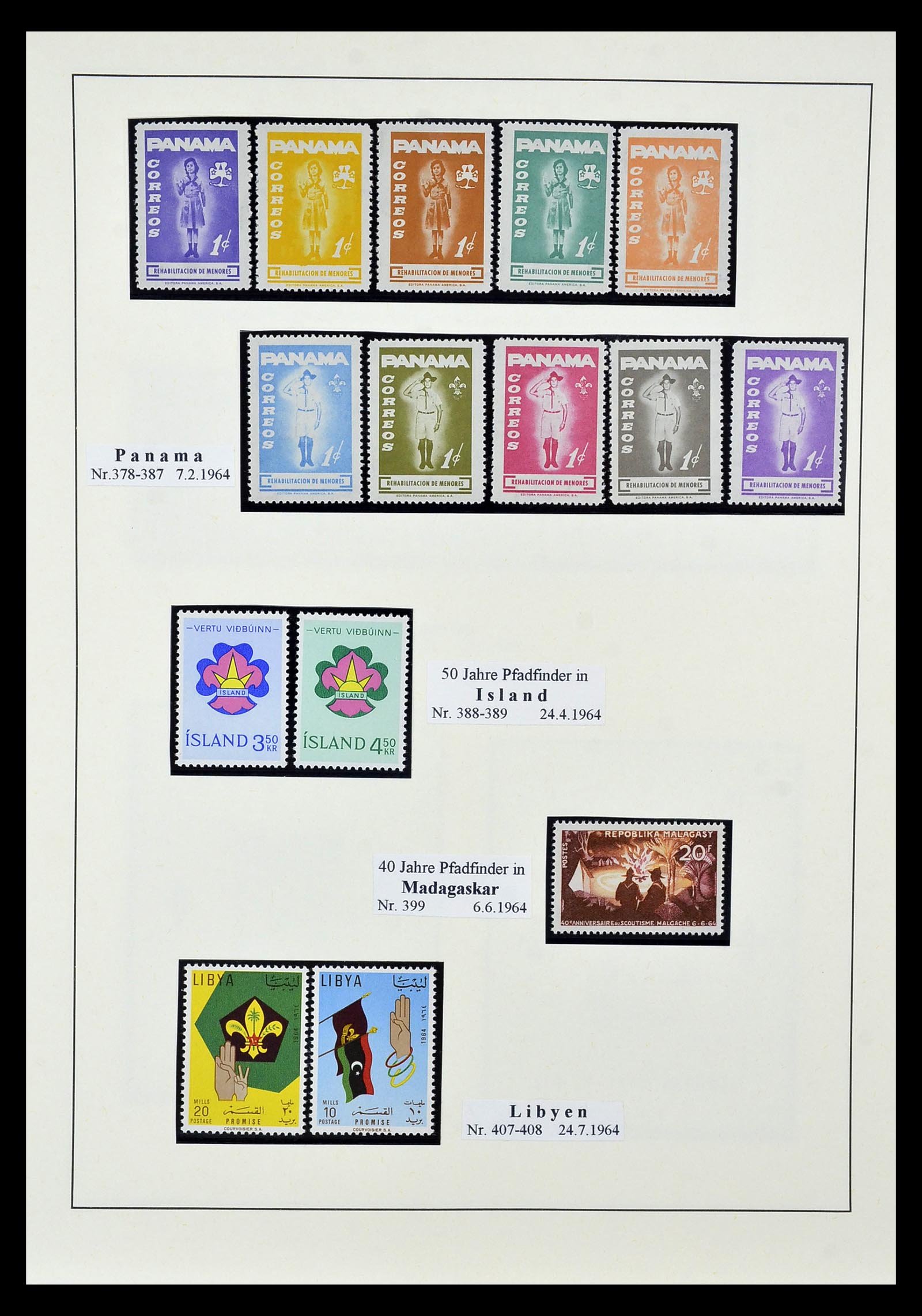 35069 035 - Postzegelverzameling 35069 Motief scouting 1925-2010.