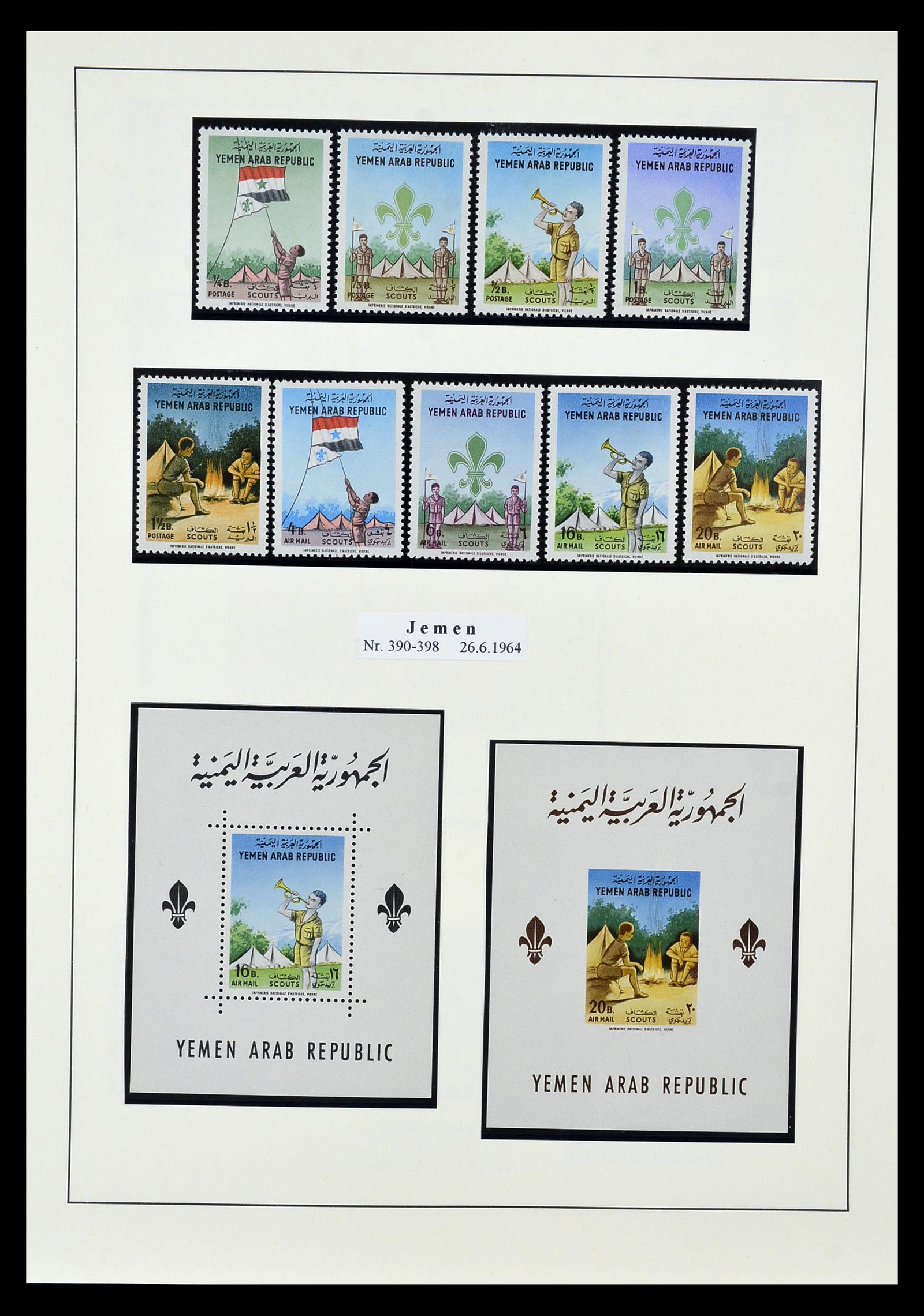 35069 036 - Postzegelverzameling 35069 Motief scouting 1925-2010.