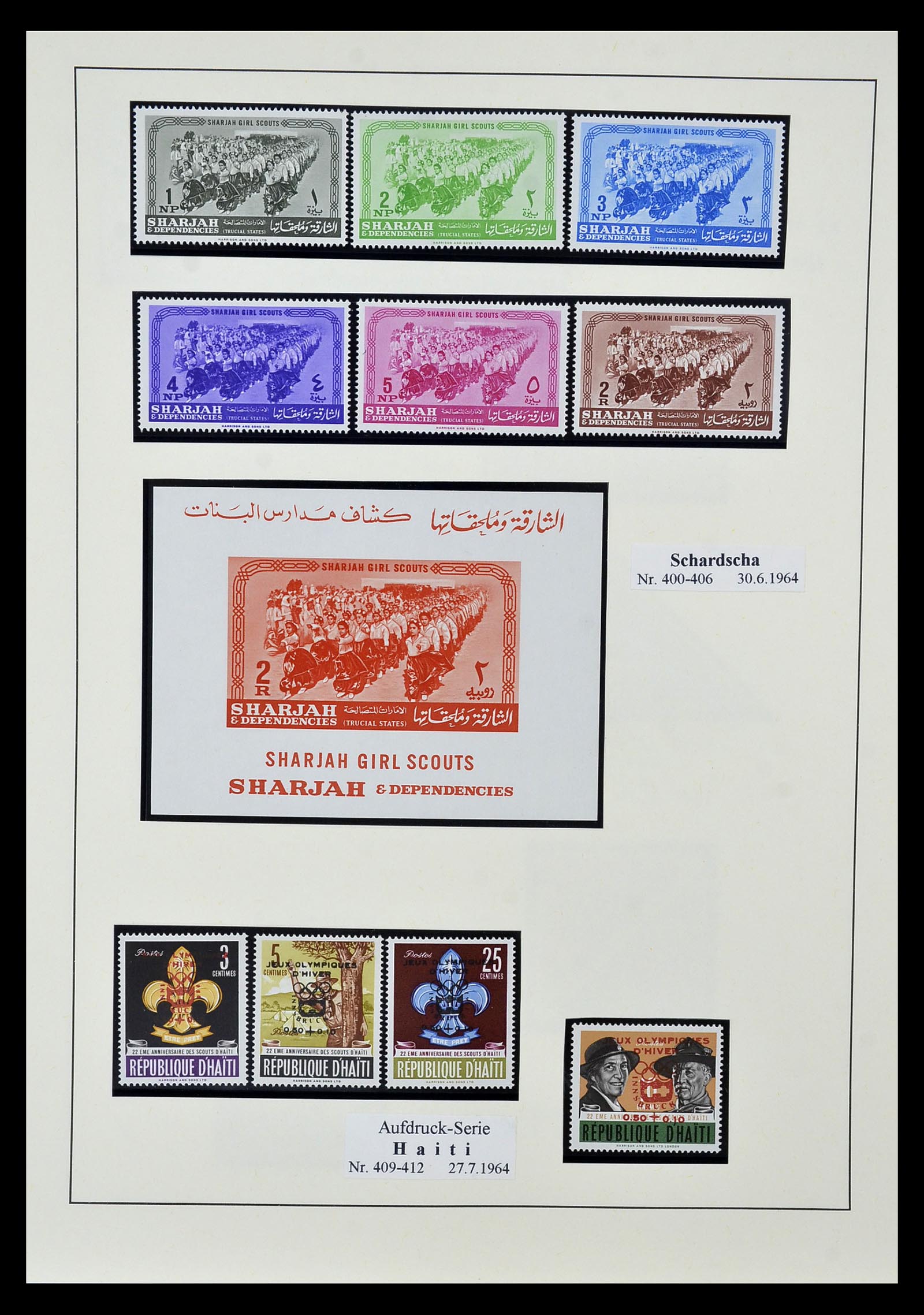 35069 037 - Postzegelverzameling 35069 Motief scouting 1925-2010.