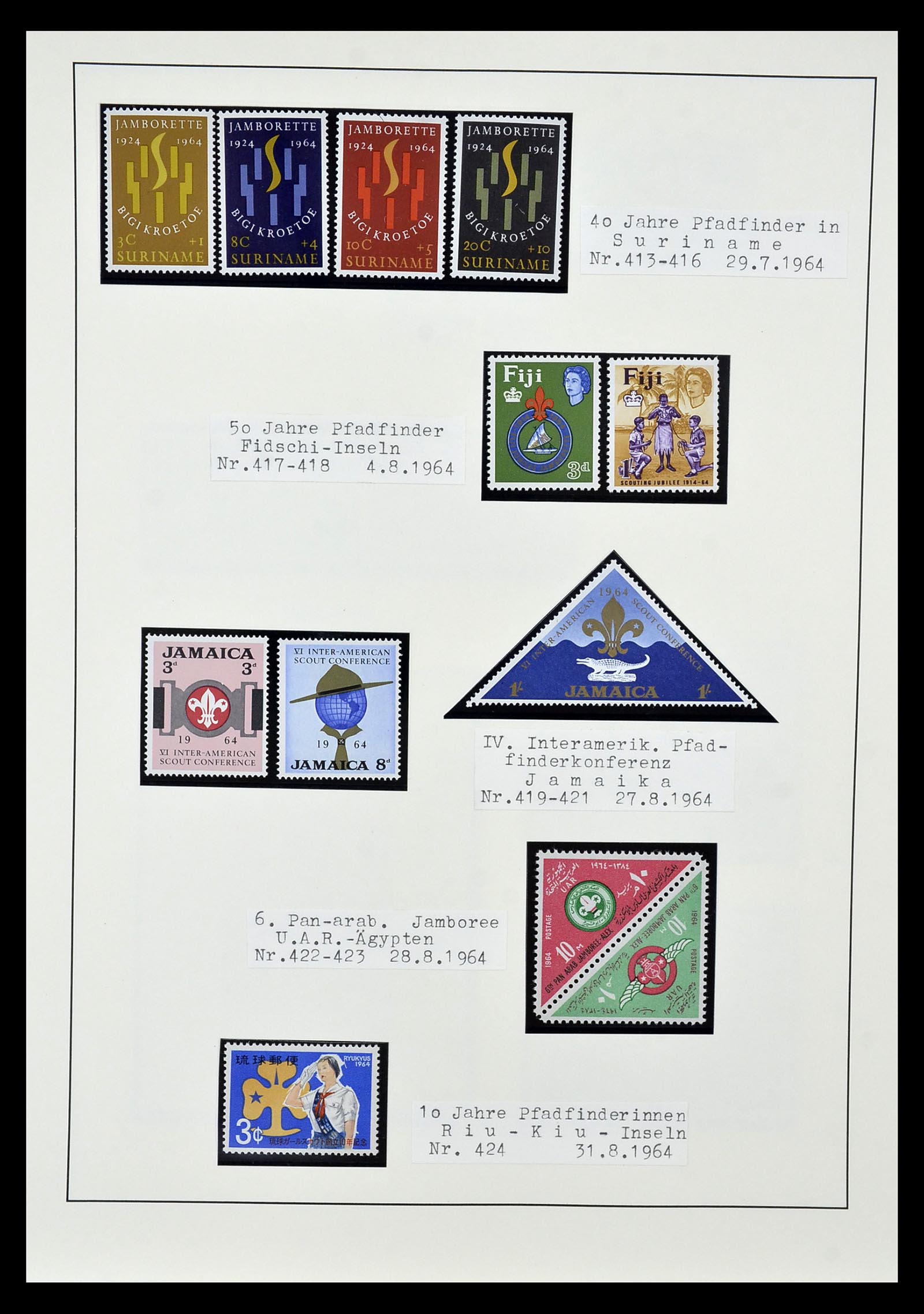 35069 038 - Postzegelverzameling 35069 Motief scouting 1925-2010.
